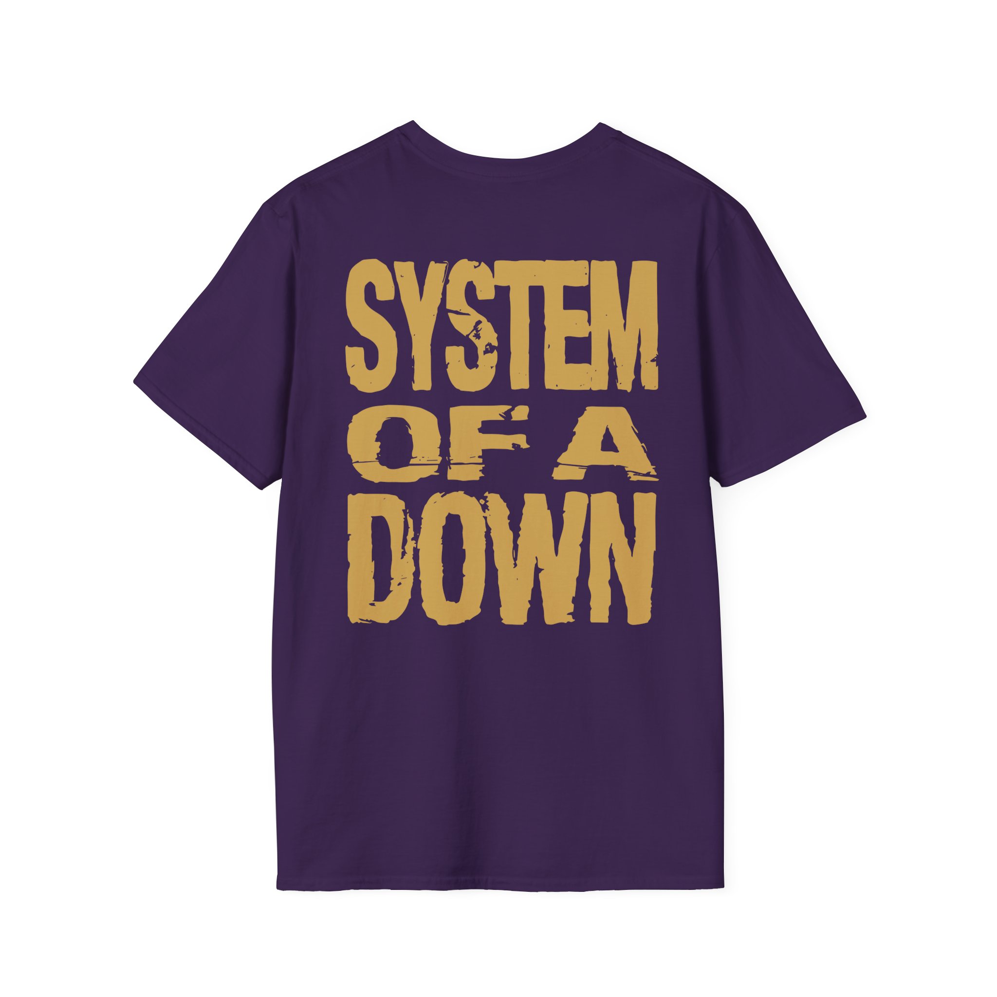 System of a Down Gold Hand Unisex Softstyle T-Shirt