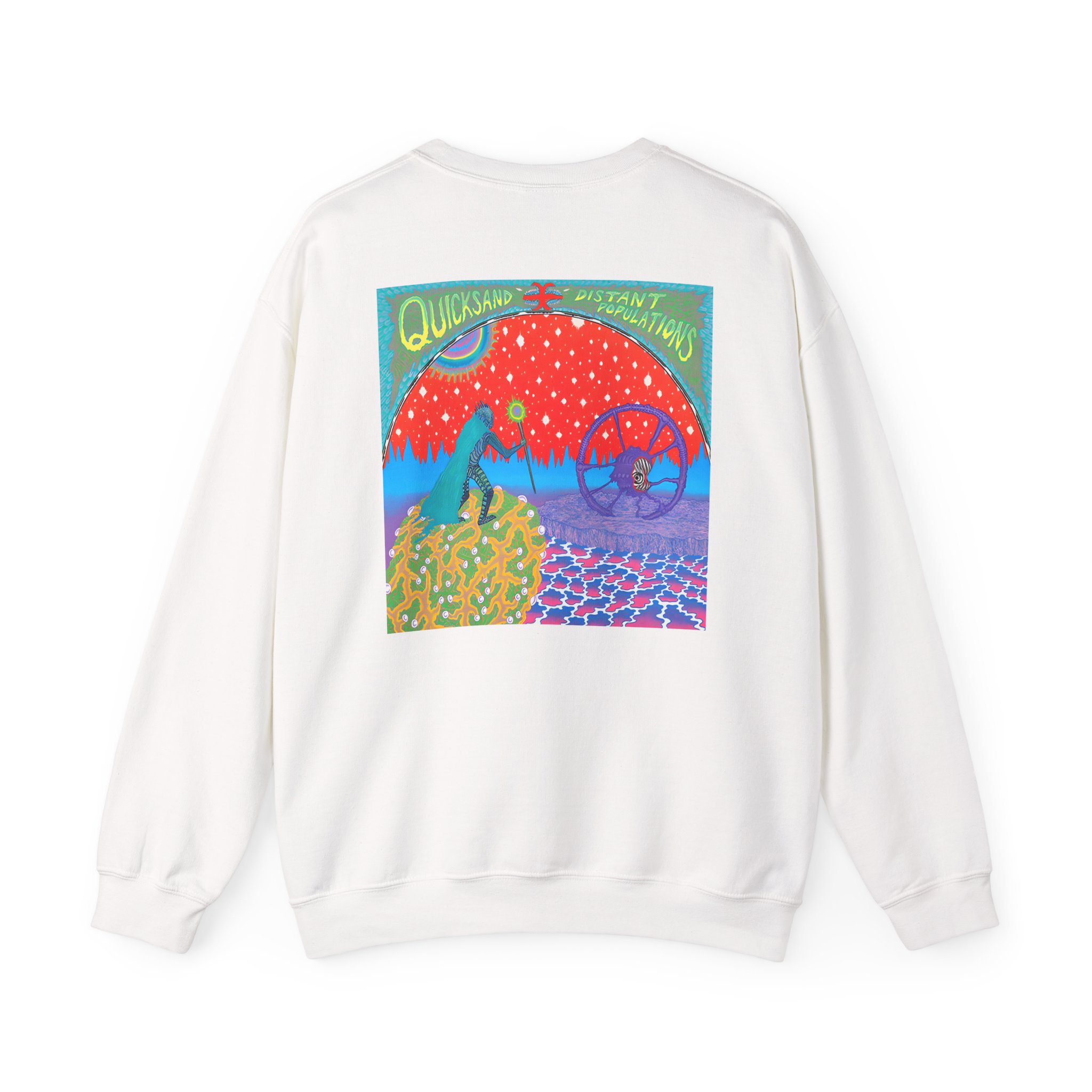 Quicksand Distant Populations Unisex Heavy Blendâ„¢ Crewneck Sweatshirt