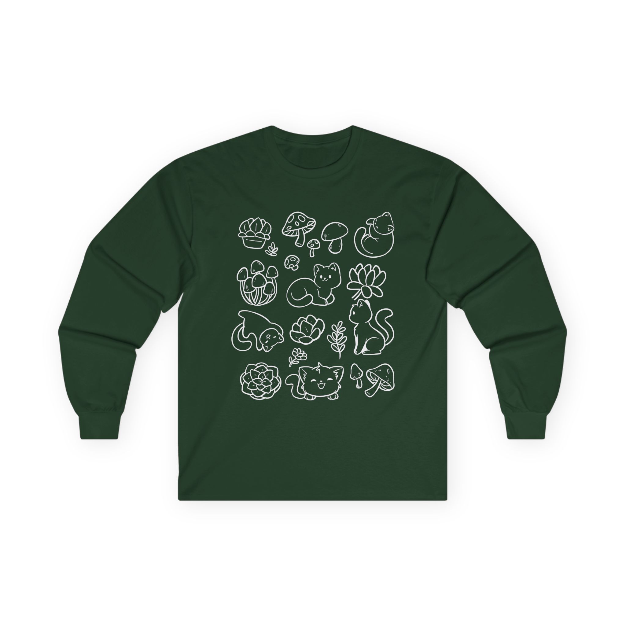 Shubble Plants And Cats Unisex Ultra Cotton Long Sleeve Tee