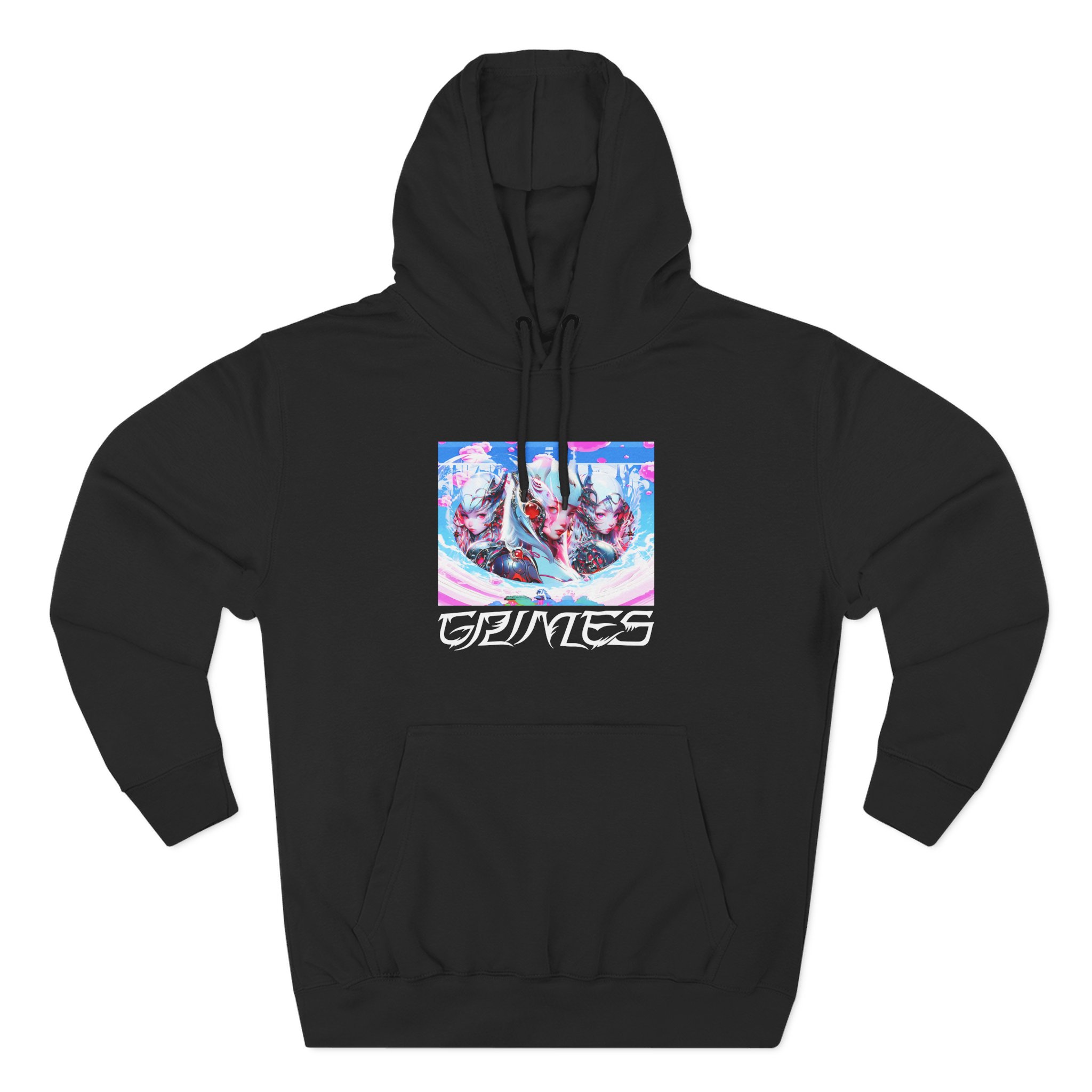 Grimes Three-panel Fleece Hoodie