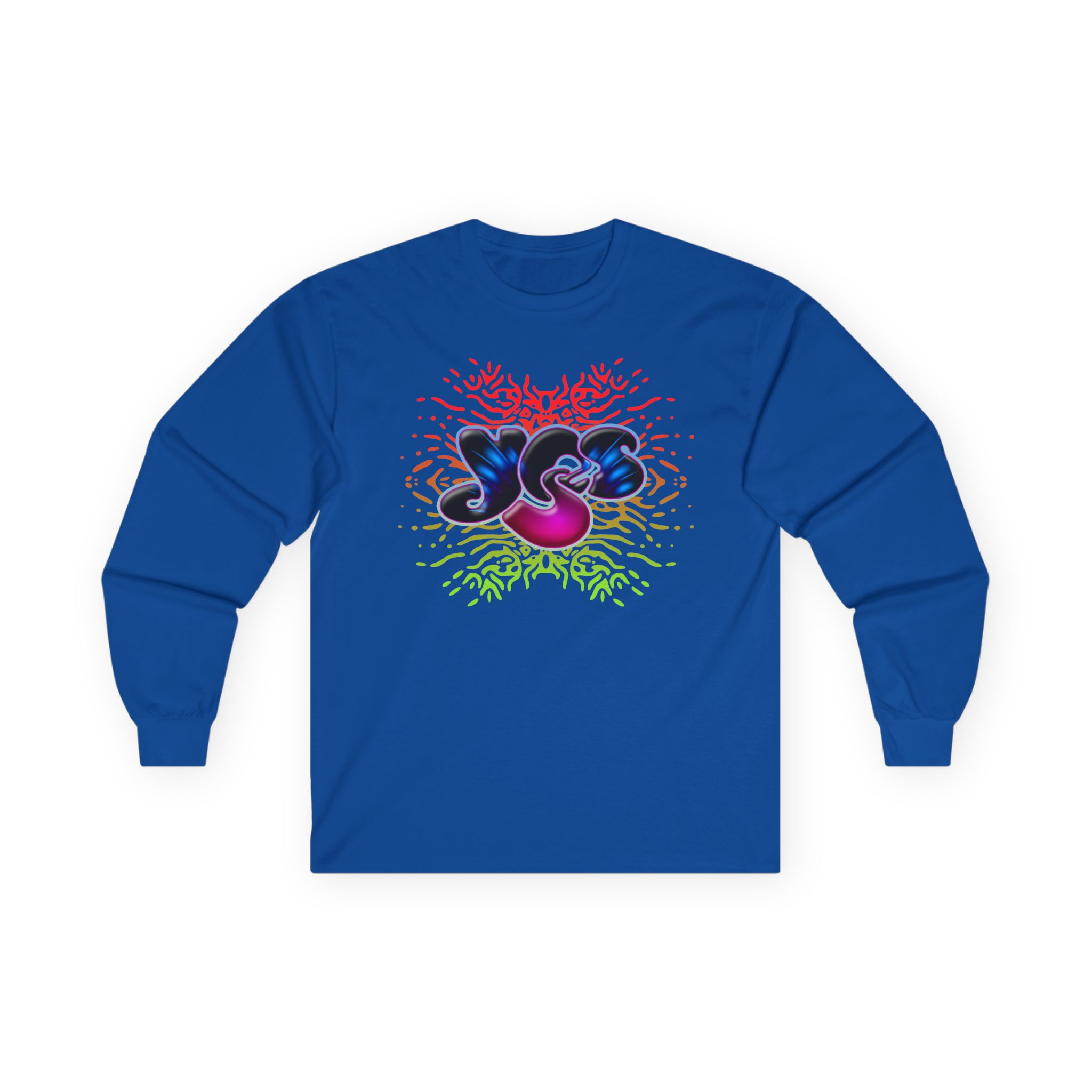 Yes Rainbow Abstract Logo Unisex Ultra Cotton Long Sleeve Tee