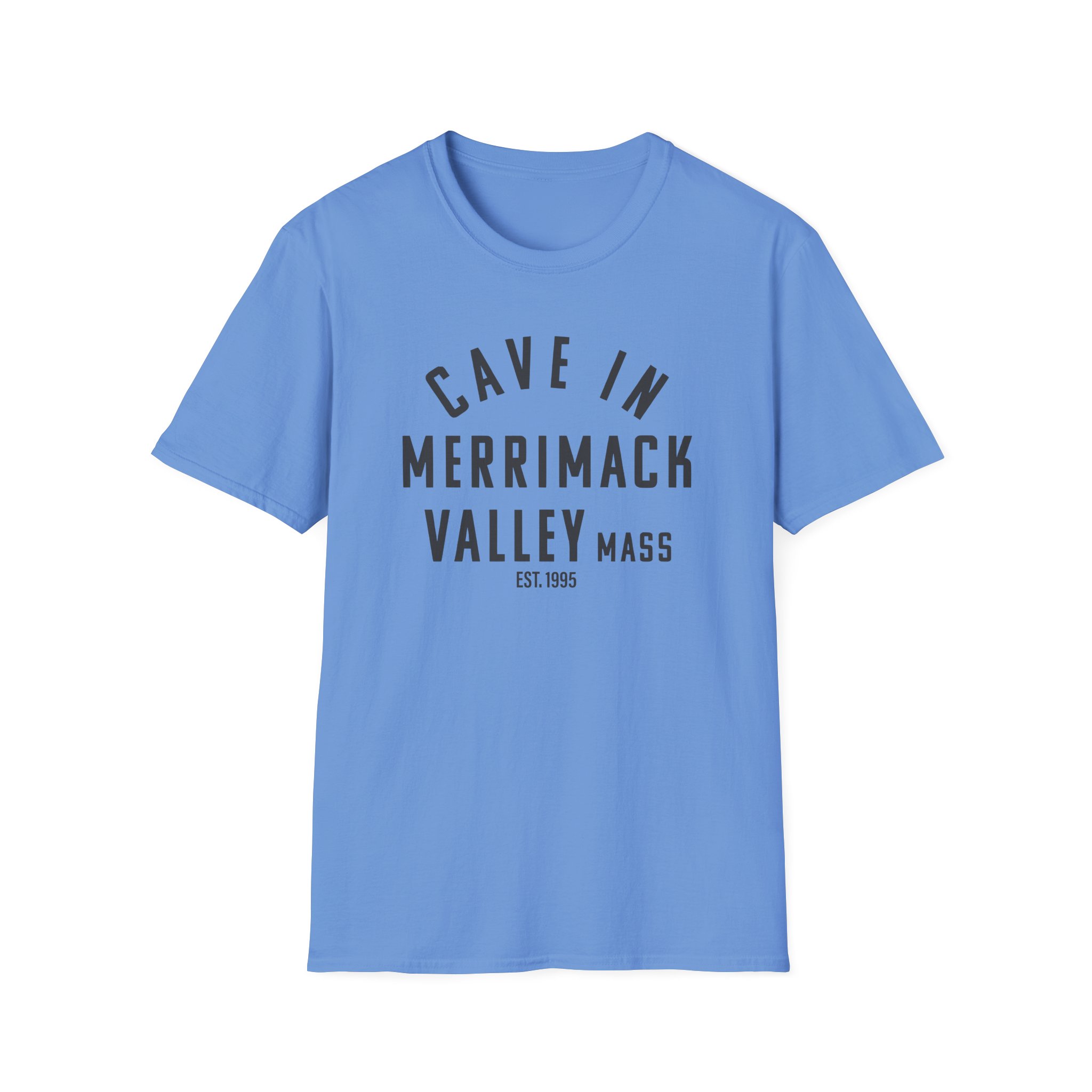 Cave in Merrimack Valley: Blackened Unisex Softstyle T-Shirt