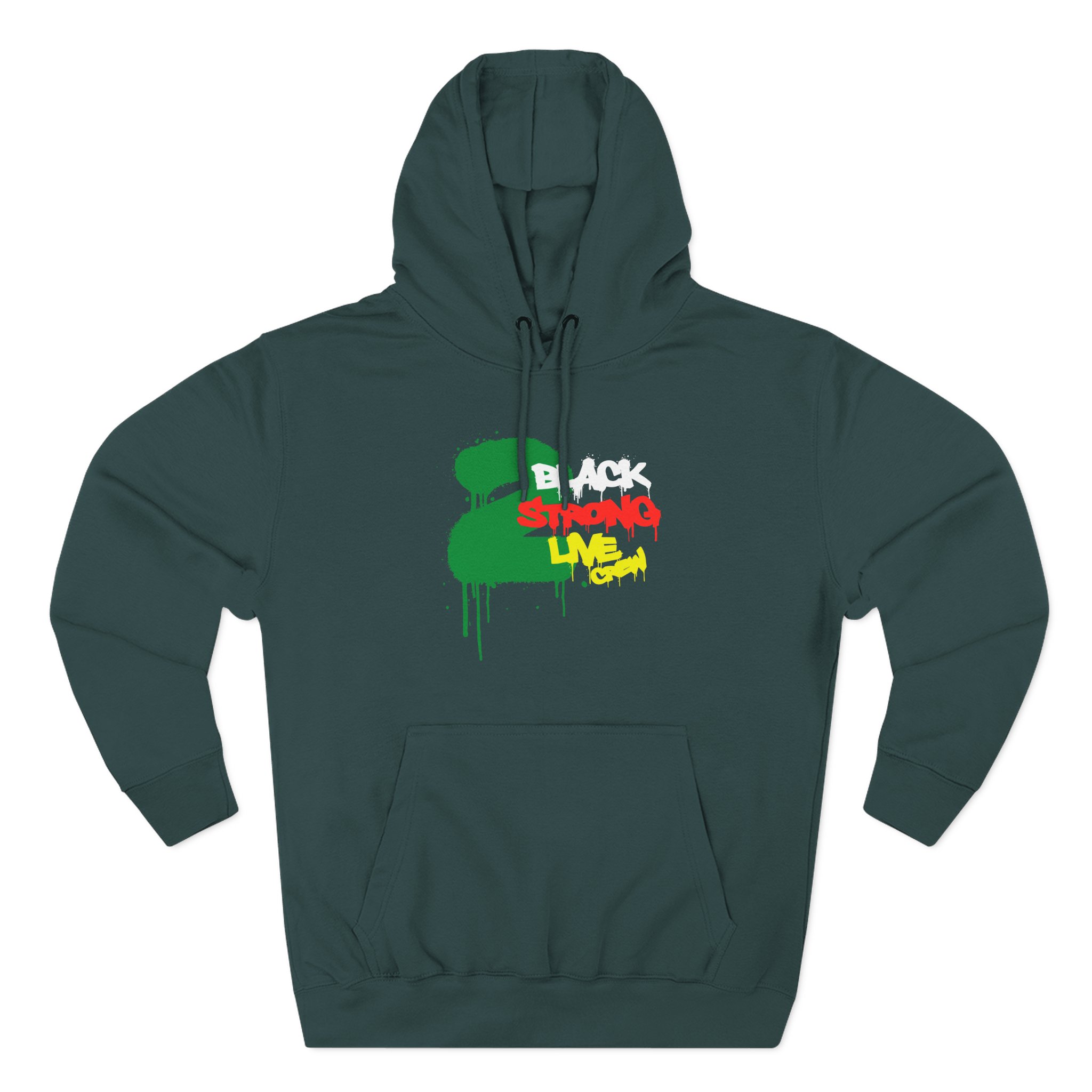 2 Live Crew Black Strong Three-Panel Fleece Hoodie