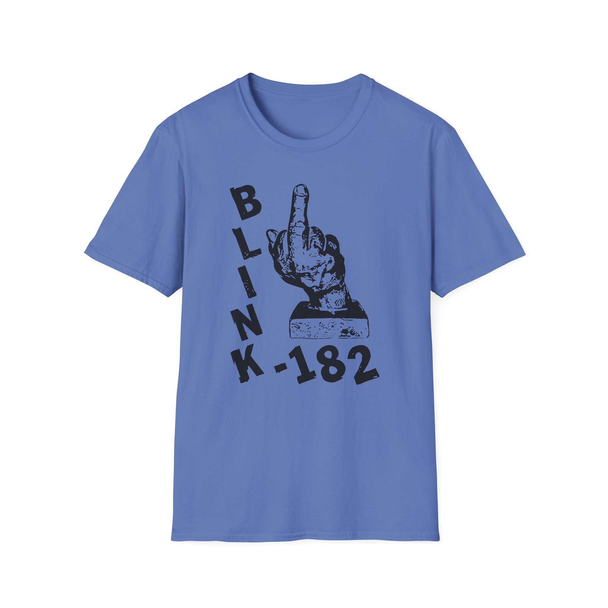 Blink 182 Pink Middle Finger Unisex Softstyle T-Shirt