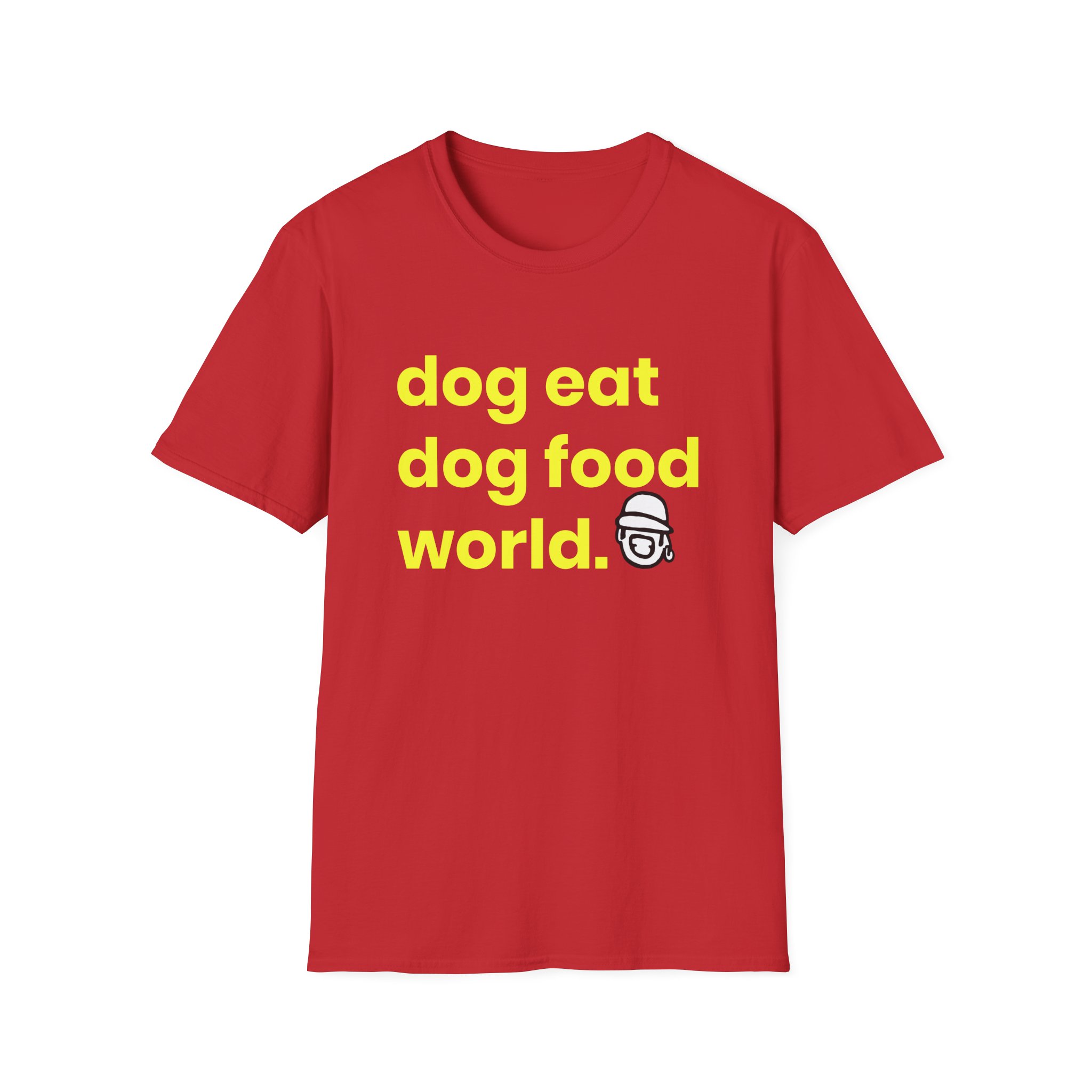Niko B Dog Eat Dog Food World Unisex Softstyle T-shirt