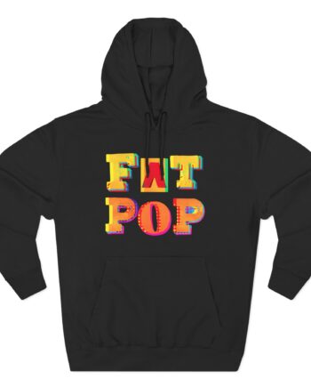 PW Fat Pop Logo Three-Panel Fleece Hoodie
