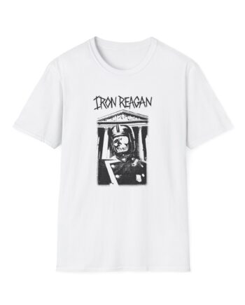Iron Reagan Rewind Black Ink Unisex Softstyle T-Shirt