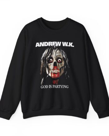 Andrew Wk God is Partying Zombie Unisex Heavy Blend™ Crewneck Sweatshirt