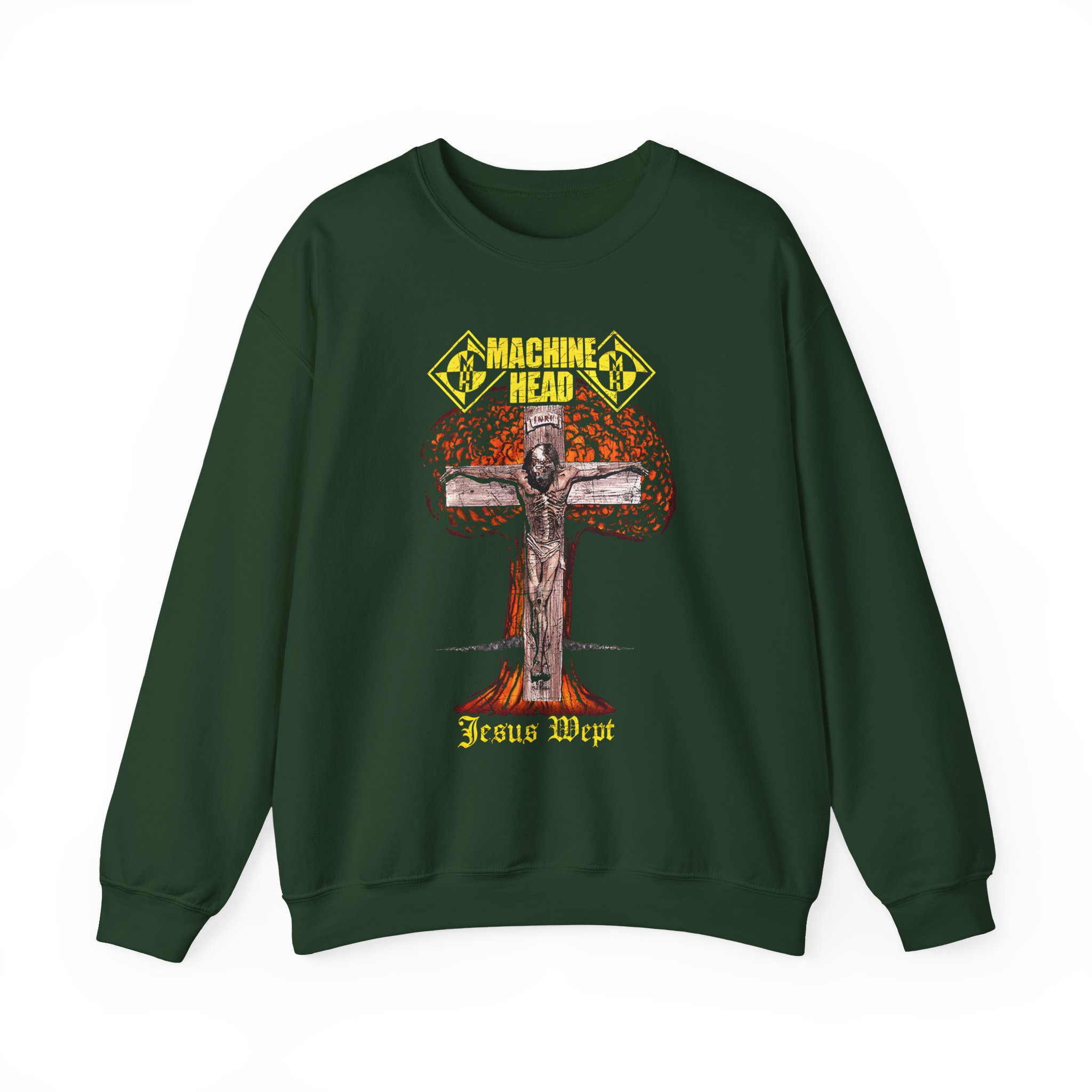 Machine Head Jesus Wept Unisex Heavy Blendâ„¢ Crewneck Sweatshirt