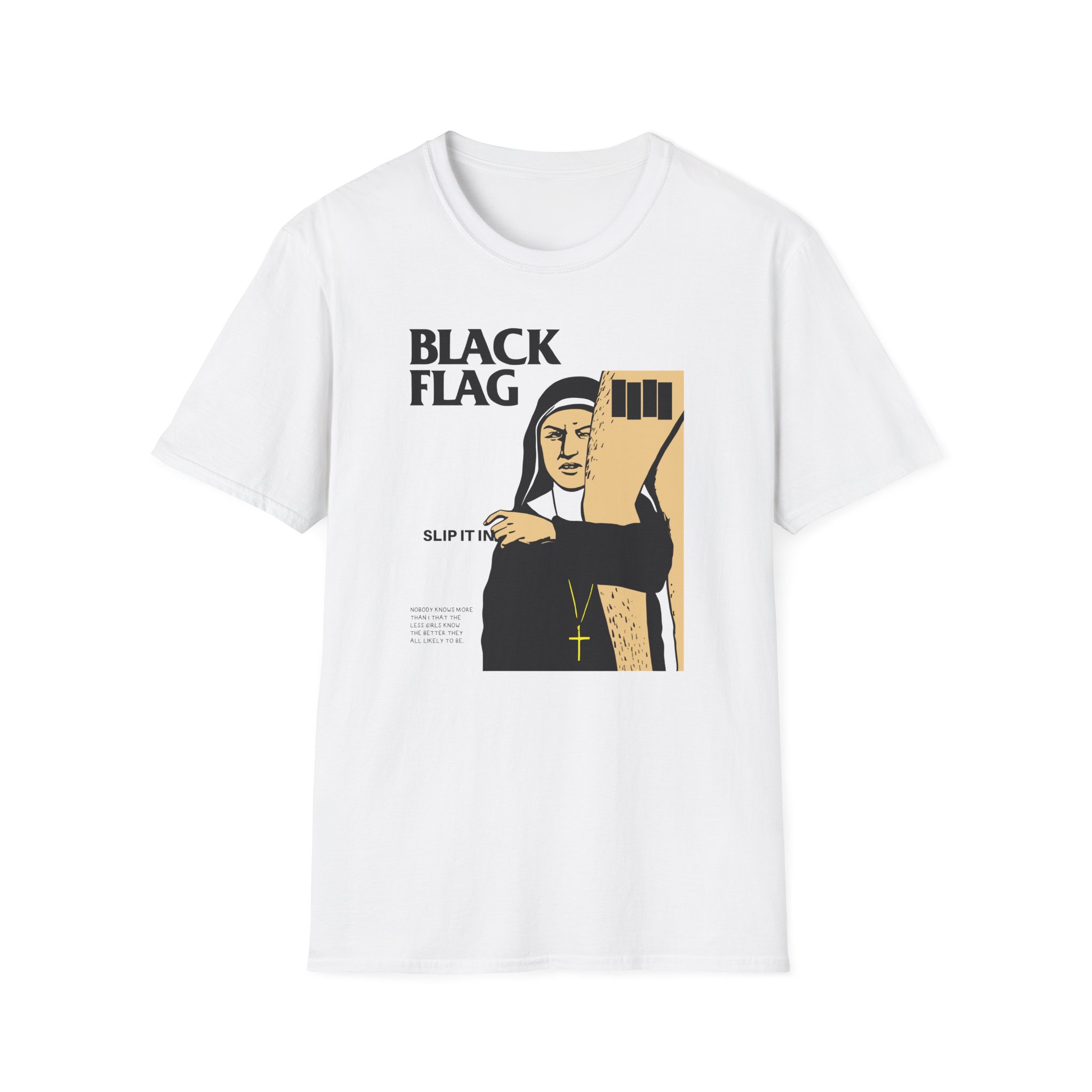 Black Flag Slip It in Unisex Softstyle T-Shirt