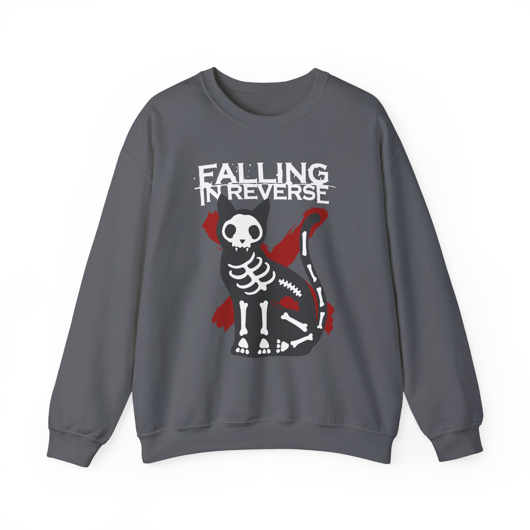 Falling in Reverse X-Ray Cat Unisex Heavy Blendâ„¢ Crewneck Sweatshirt