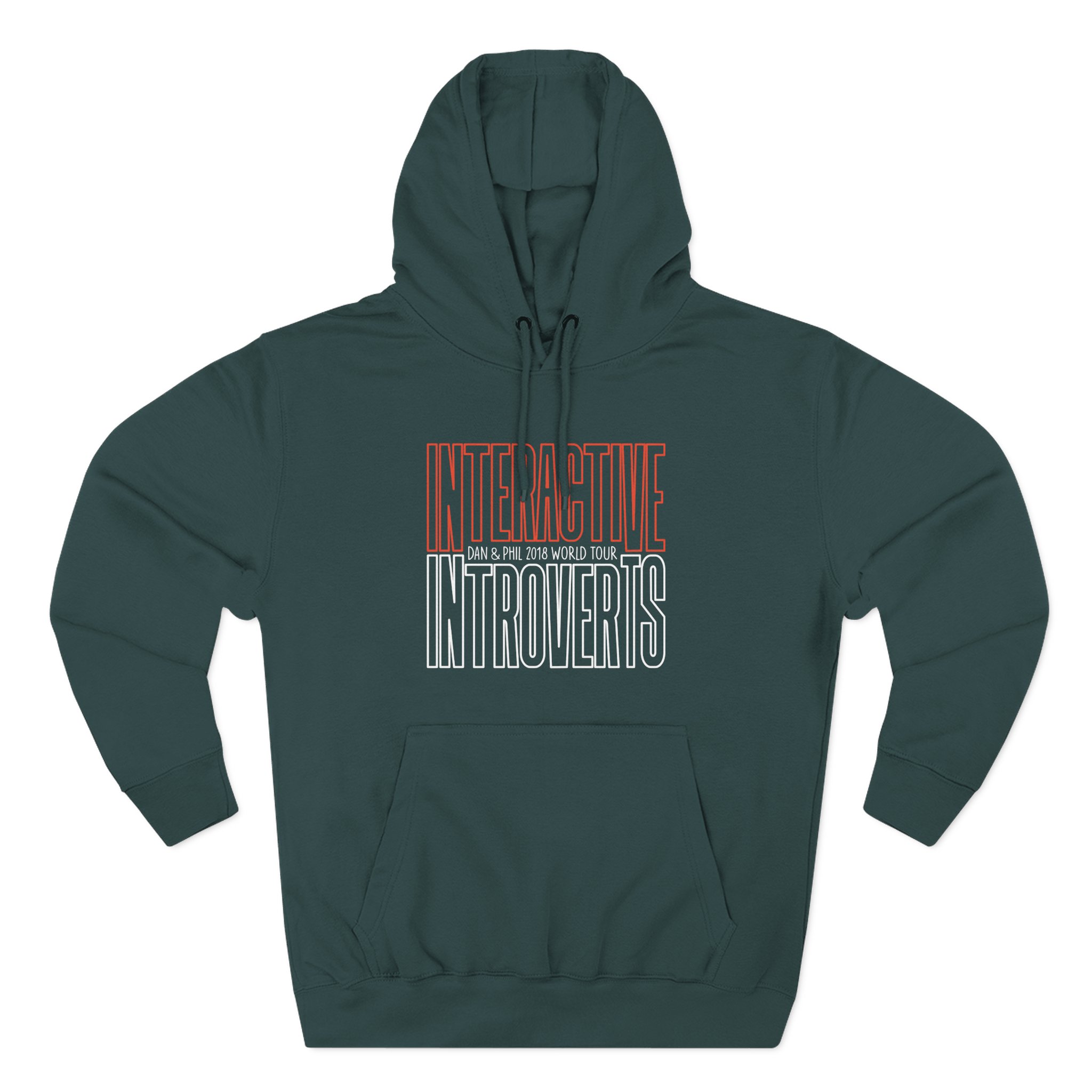 Dan and Phil Interactive Introverts Three-Panel Fleece Hoodie