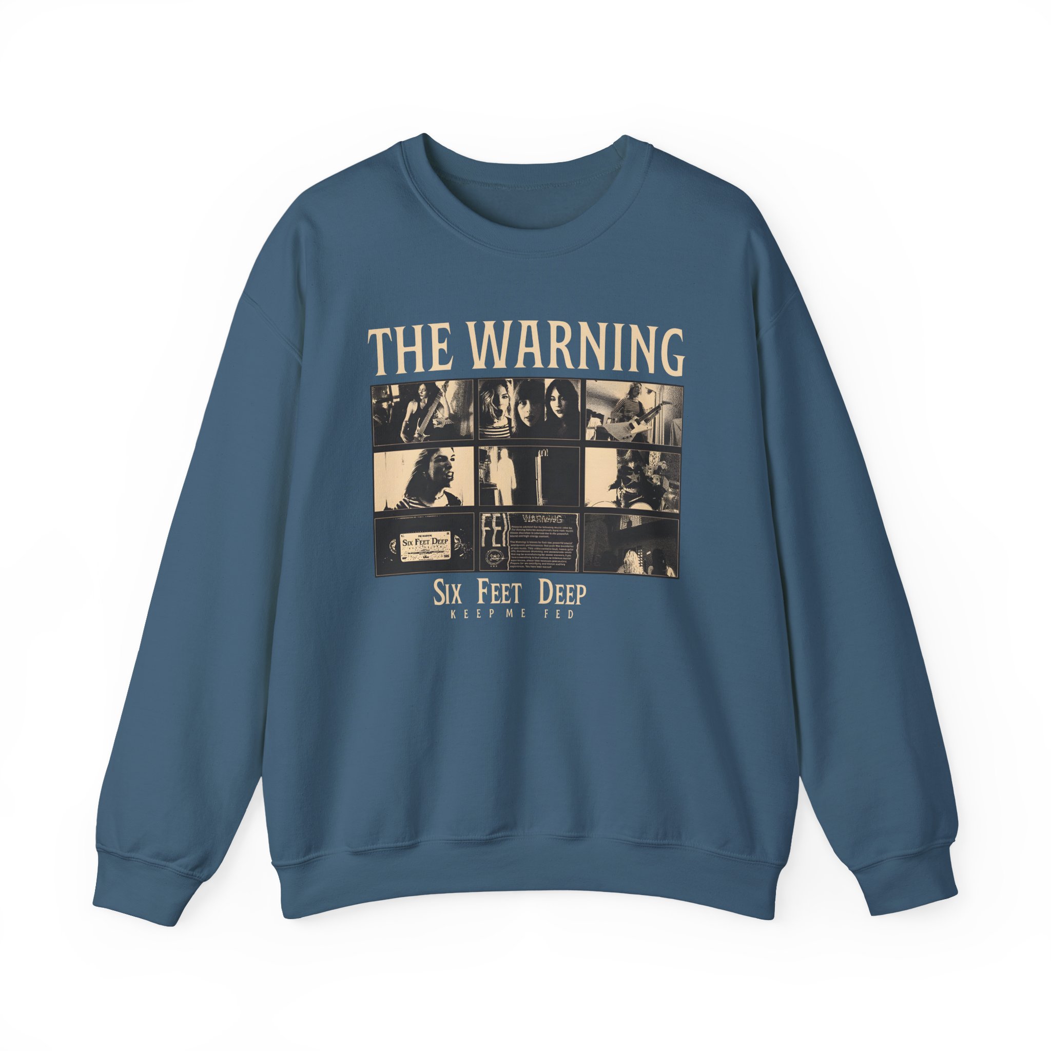 The Warning Six Feet Deep Unisex Heavy Blendâ„¢ Crewneck Sweatshirt