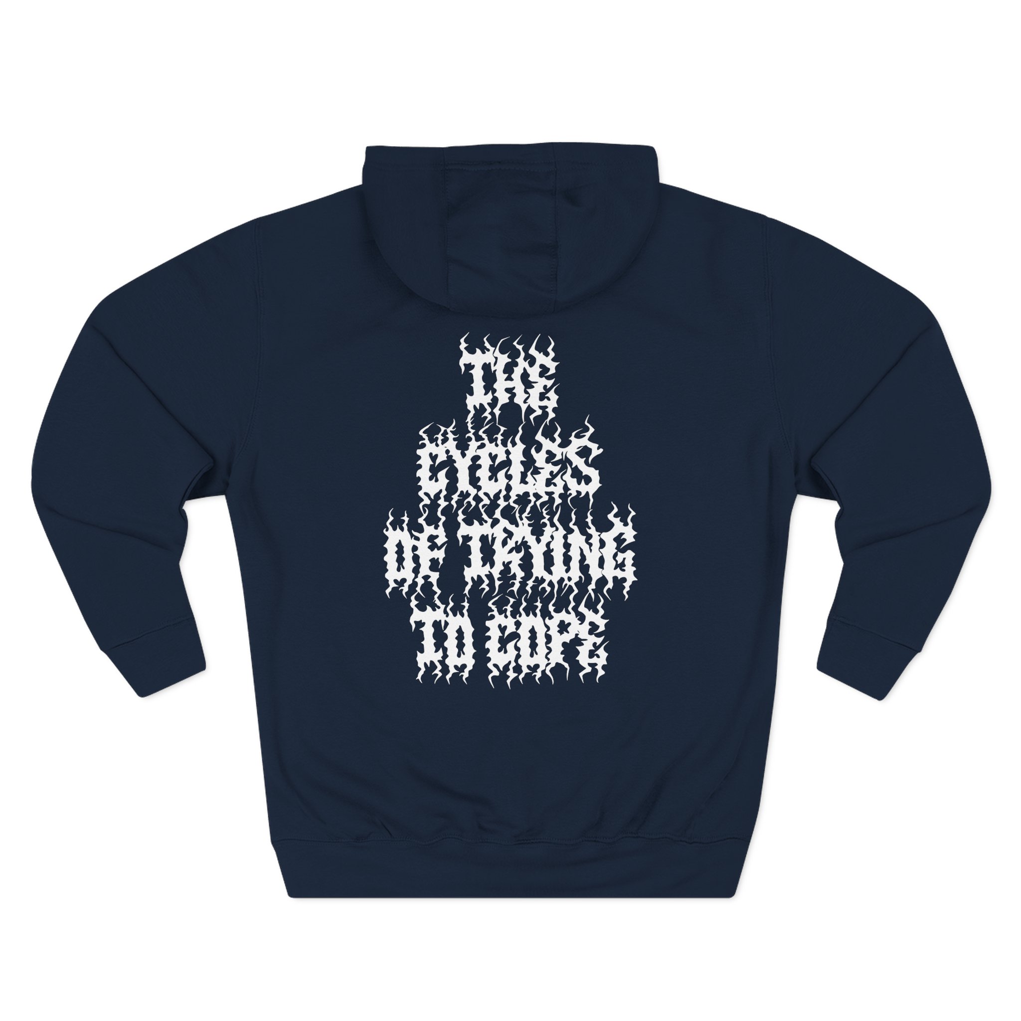 Like Moths to Flames Cycles Three-Panel Fleece Hoodie