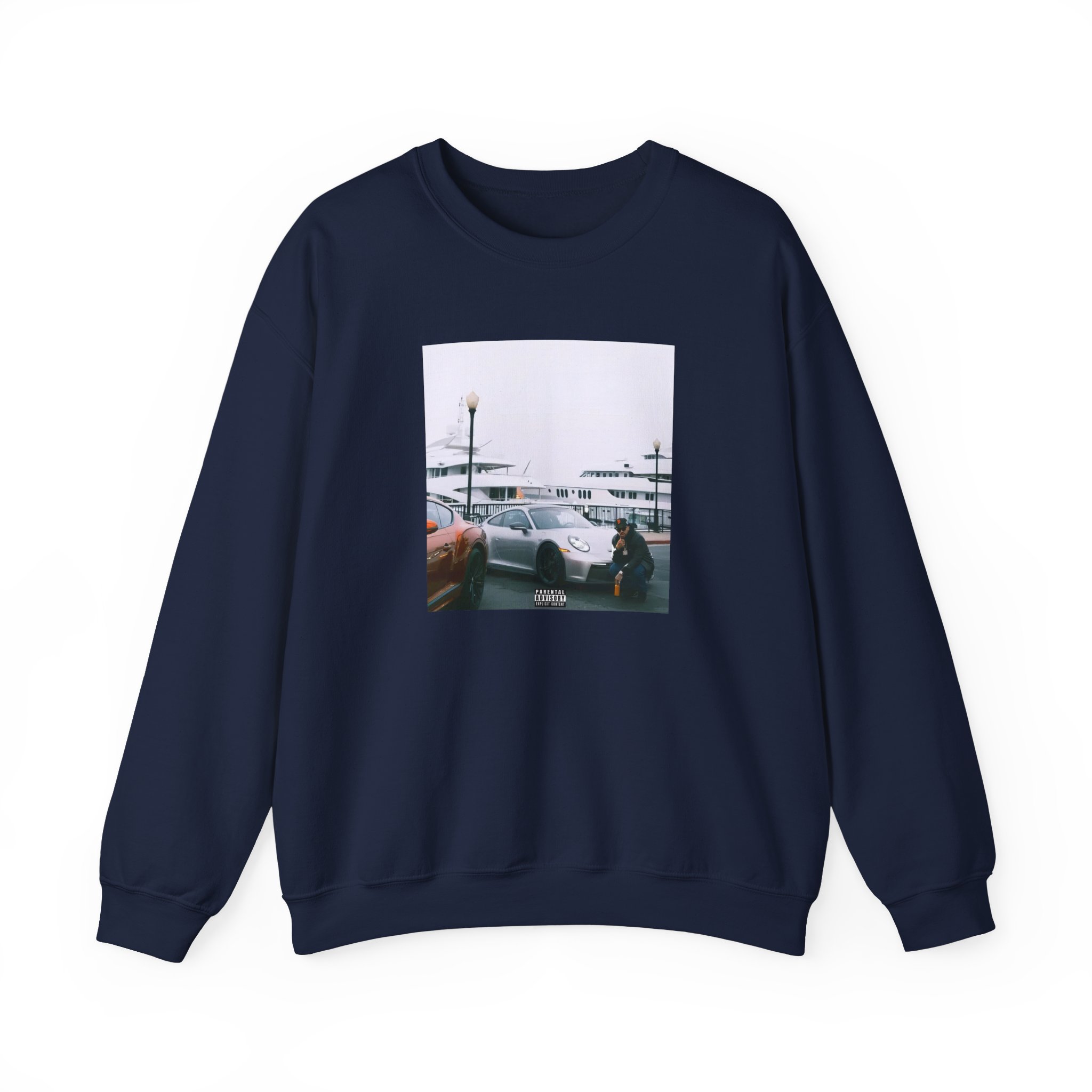 Larry June Spaceships on the Blade Unisex Heavy Blendâ„¢ Crewneck Sweatshirt