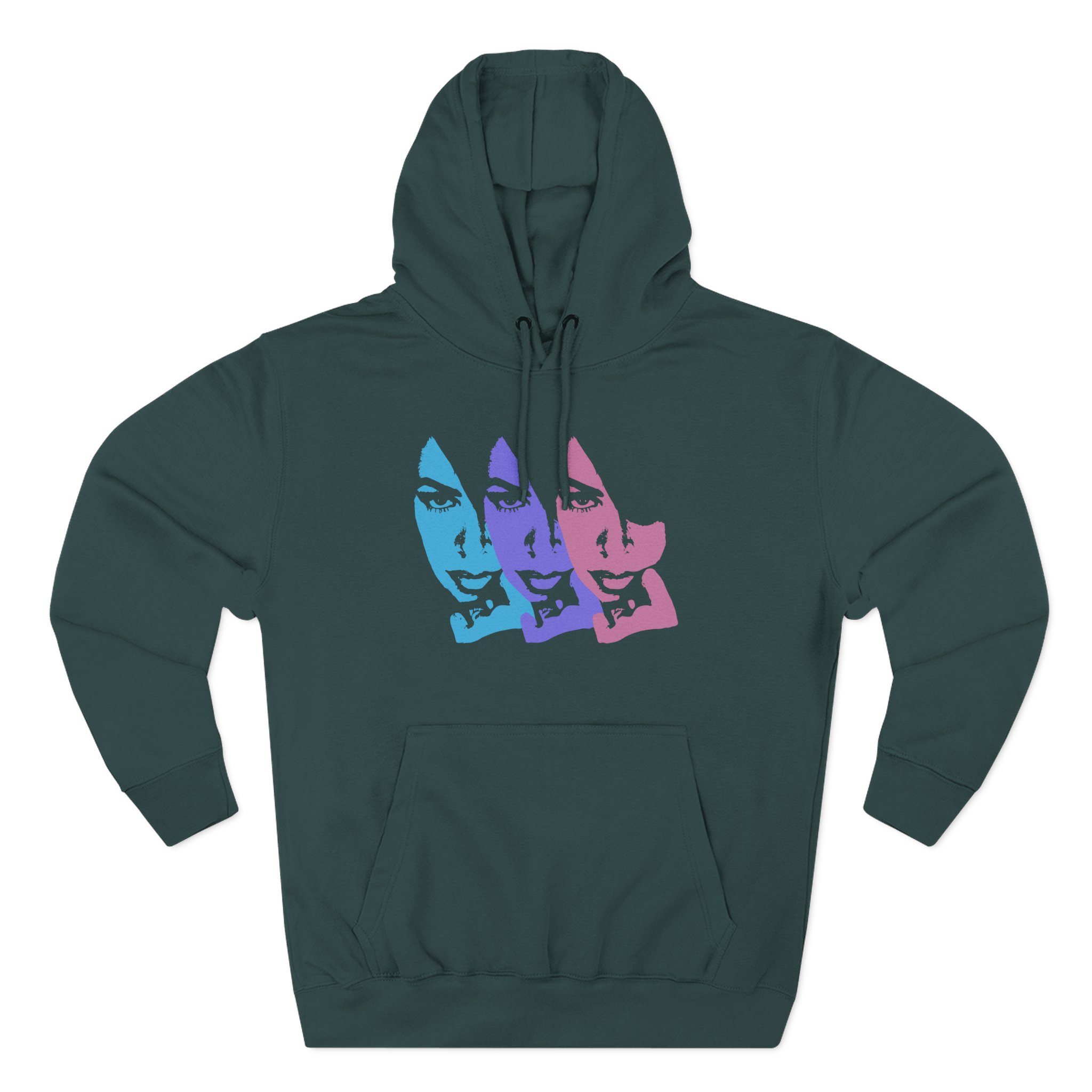 Aaliyah Three-Panel Fleece Hoodie