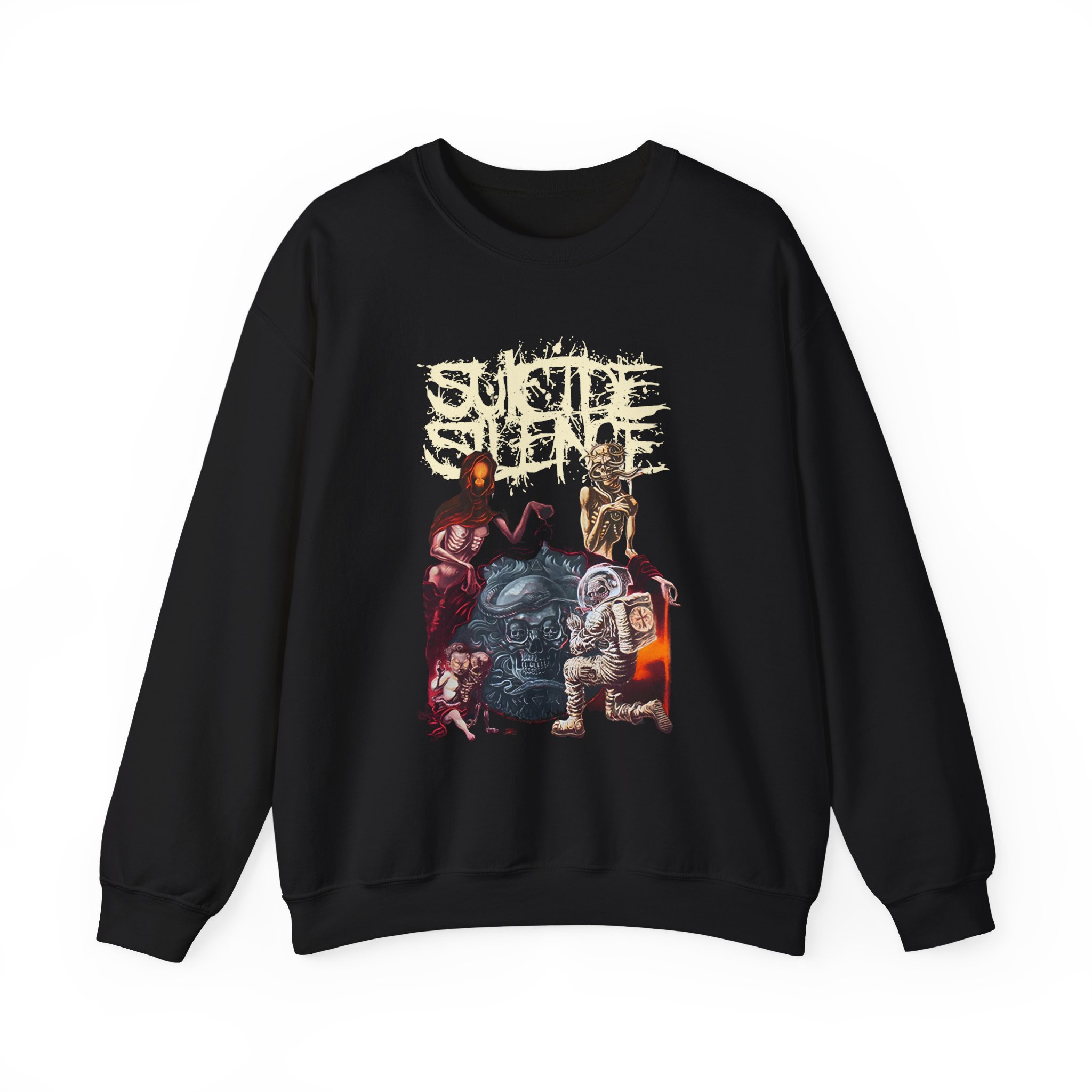 Suicide Silence Rymd Cover Tour 2023 Unisex Heavy Blendâ„¢ Crewneck Sweatshirt