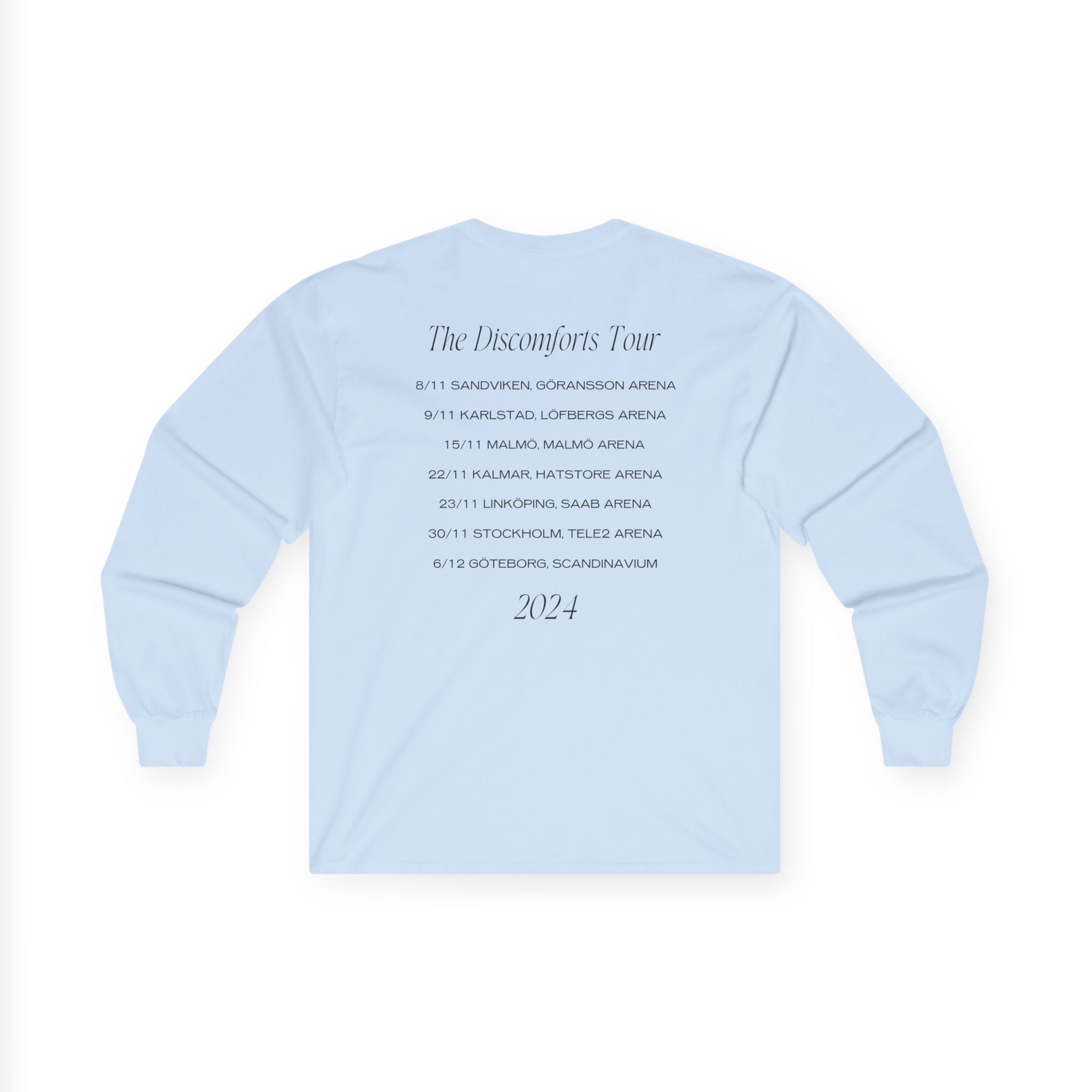 Albin Lee Meldau Discomforts Tour Unisex Ultra Cotton Long Sleeve Tee