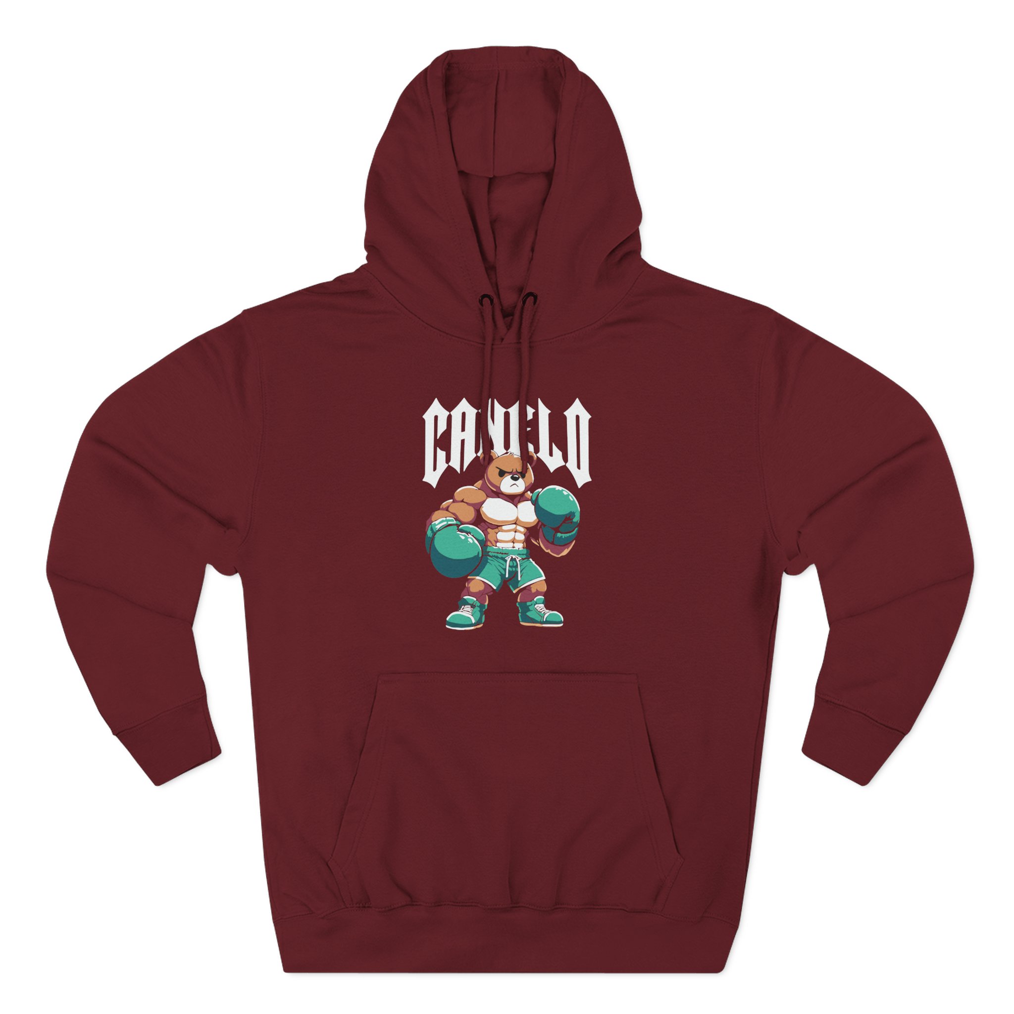 Canelo Teddy Bear Three-Panel Fleece Hoodie