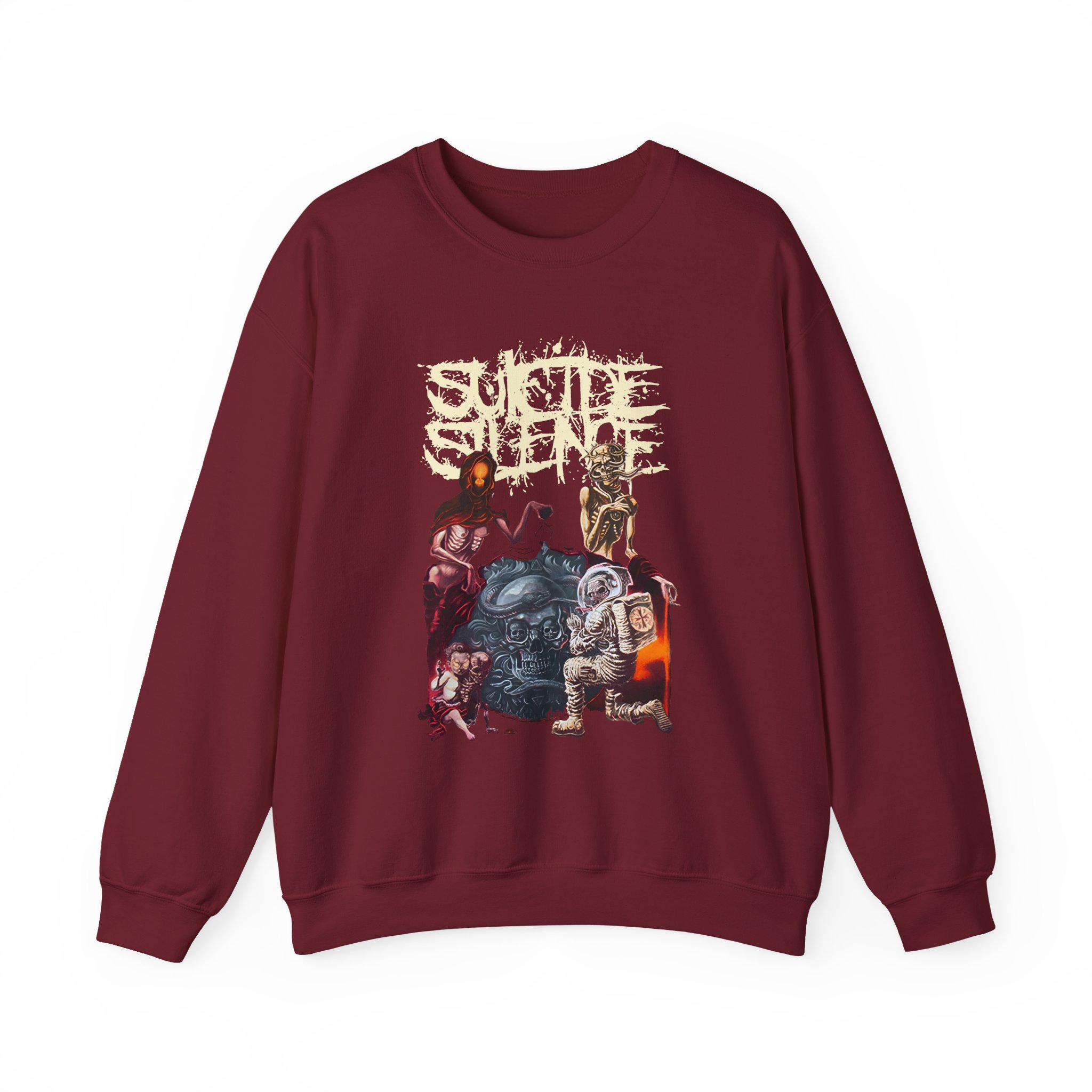 Suicide Silence Rymd Cover Tour 2023 Unisex Heavy Blendâ„¢ Crewneck Sweatshirt
