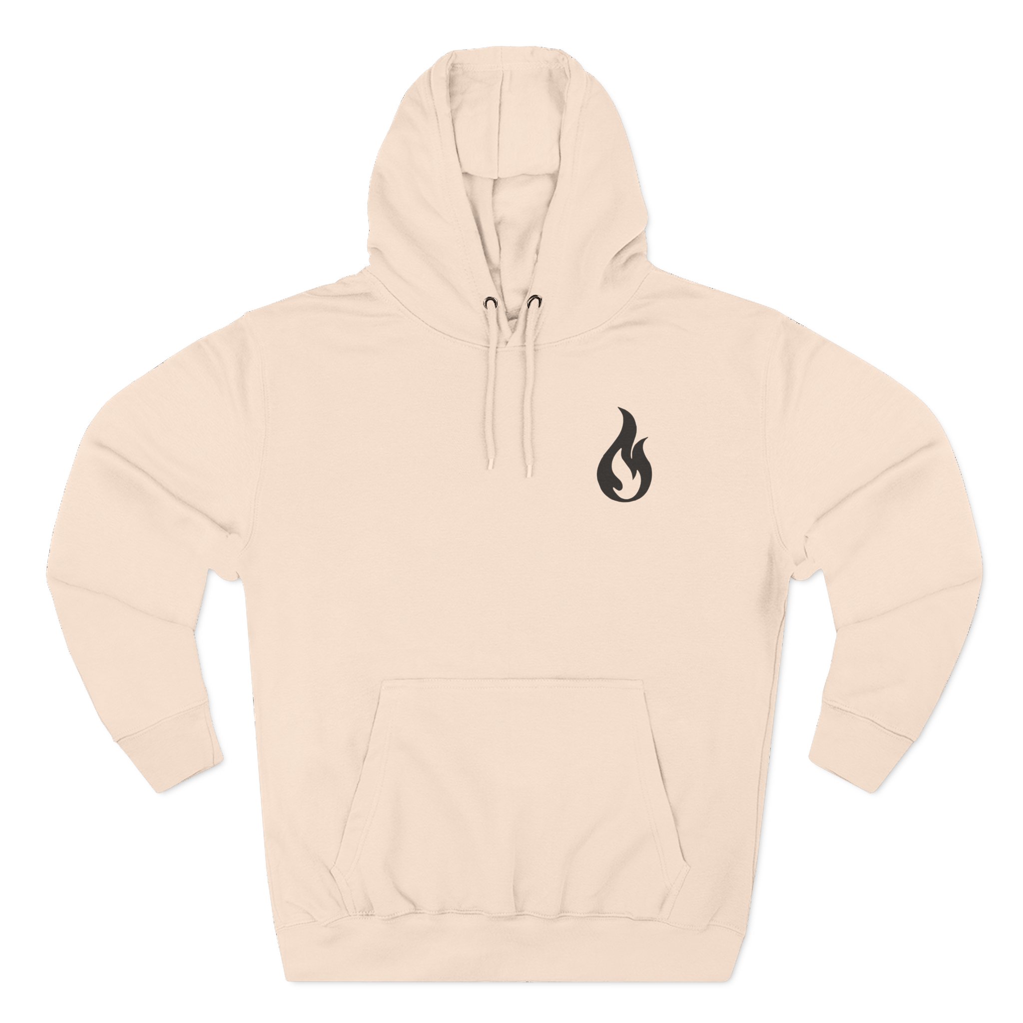 Like Moths to Flames Three-Panel Fleece Hoodie