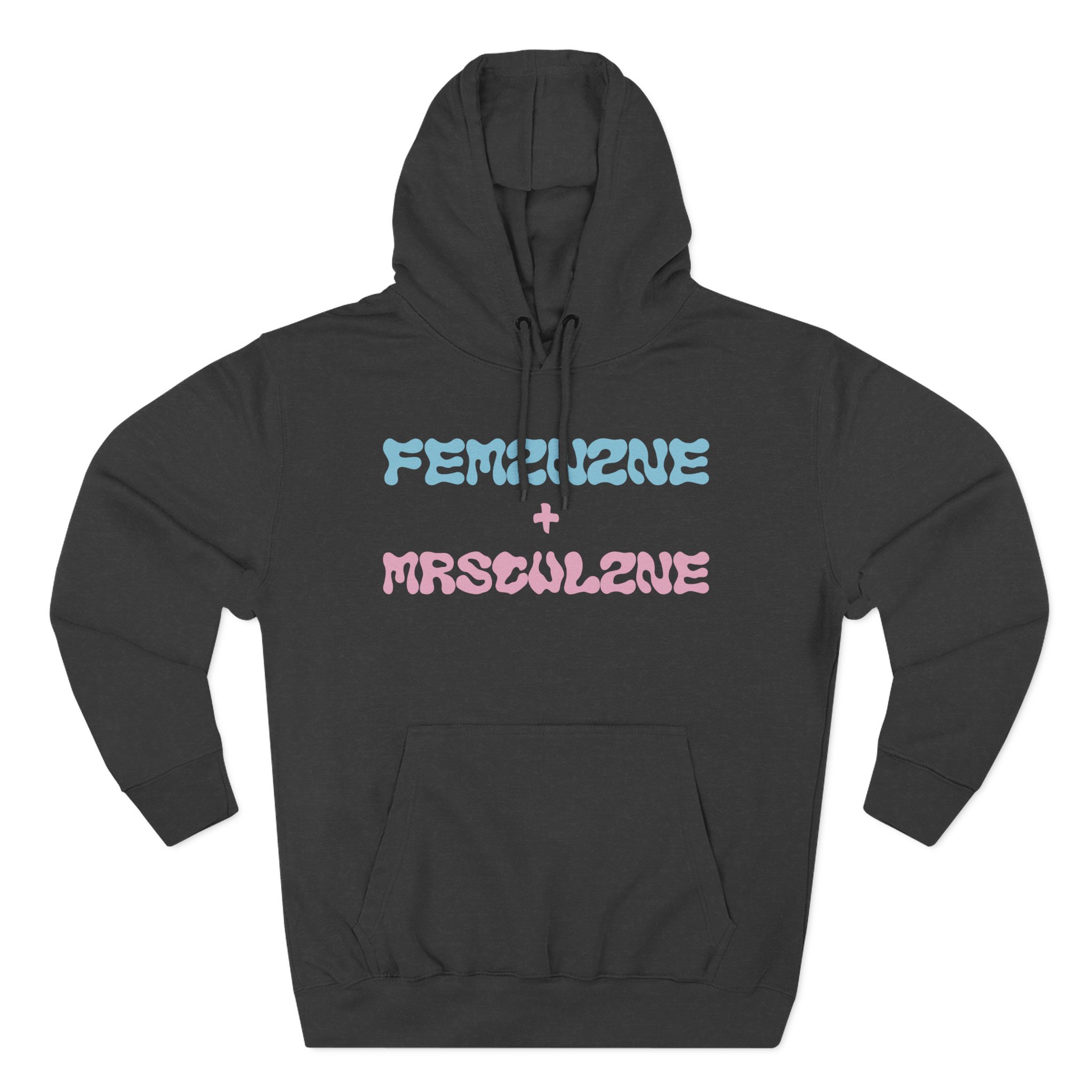 Marina Feminine Masculine Three-Panel Fleece Hoodie