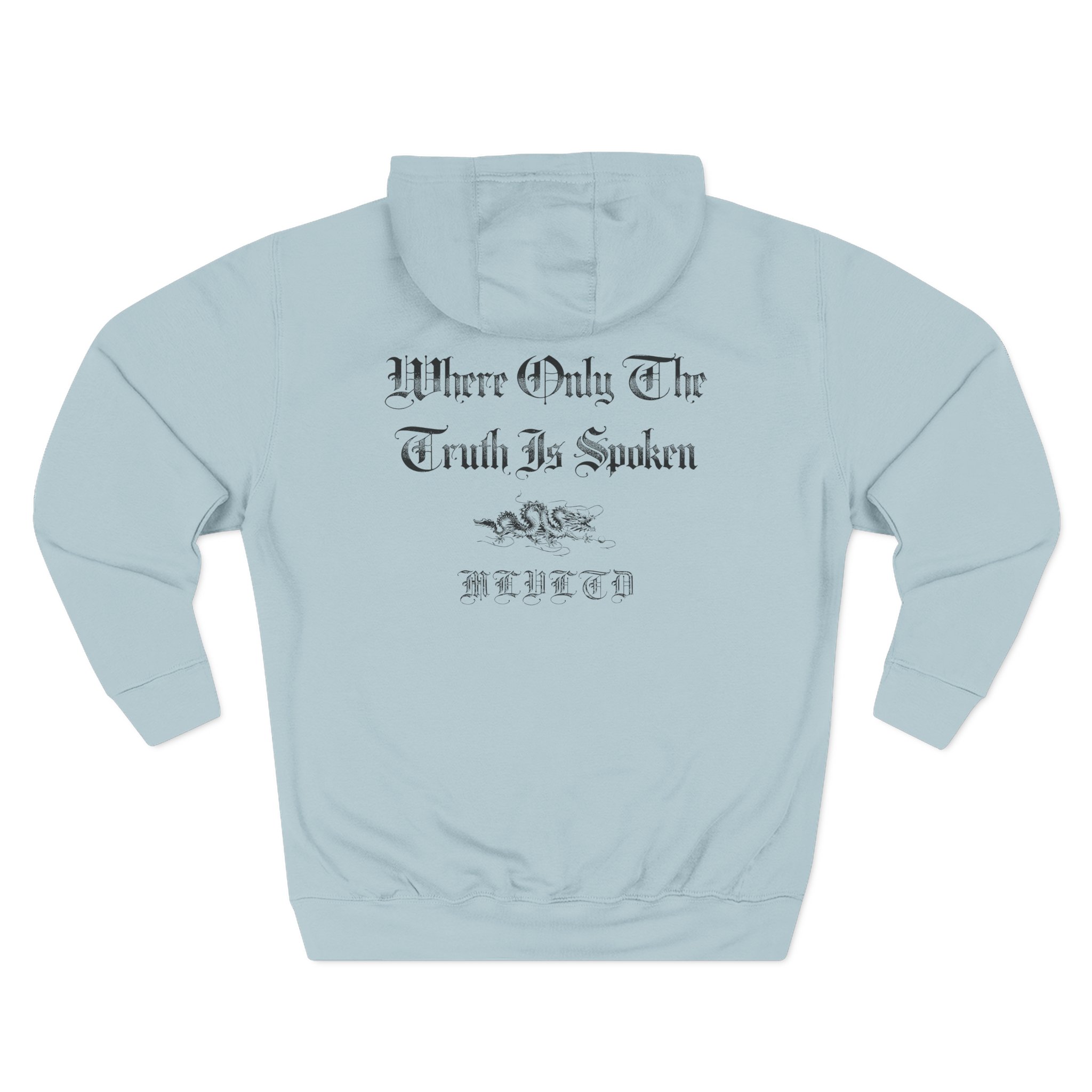 Malevolence Where Only the Truth is Spoken Three-Panel Fleece Hoodie