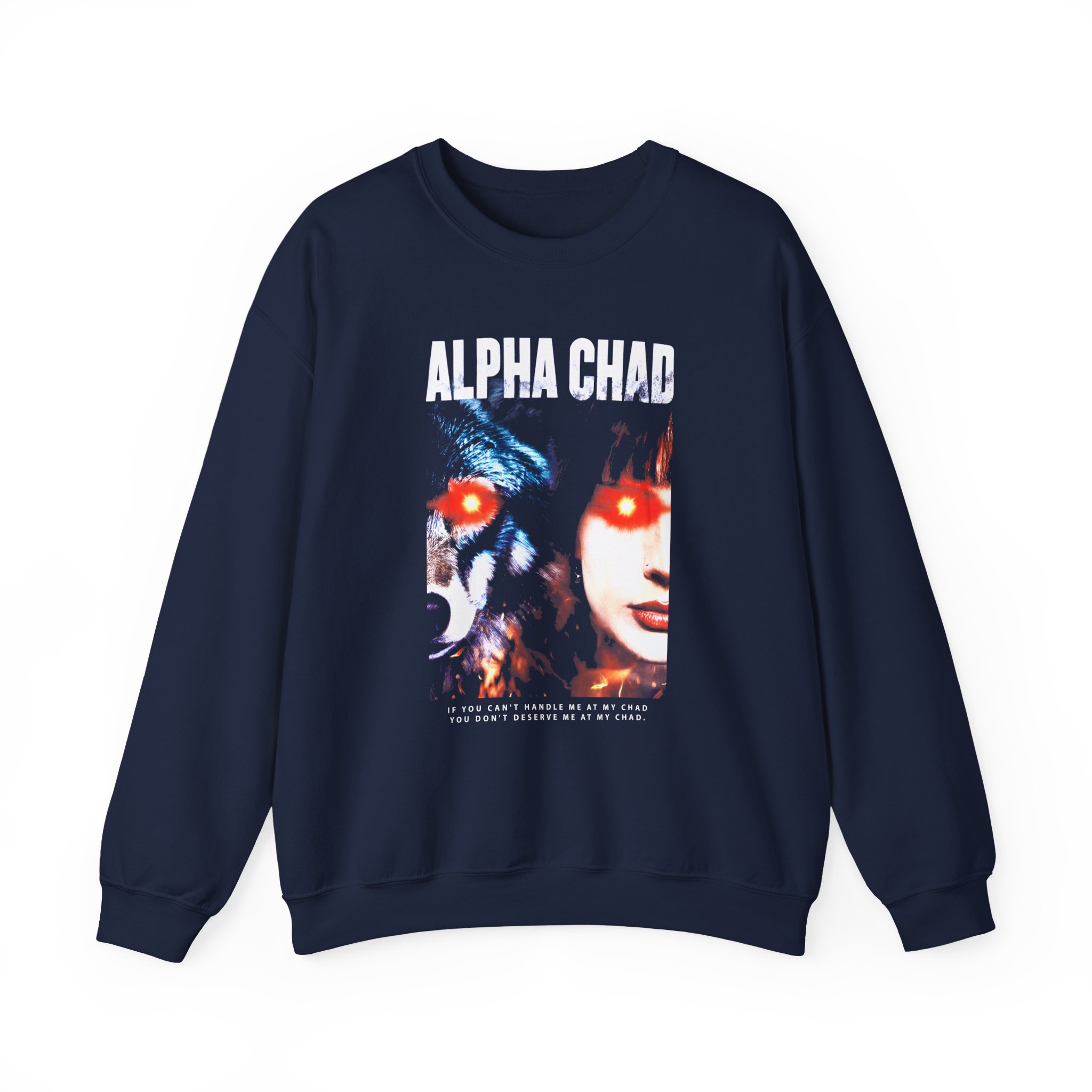 Chad Chad Alpha Chad Unisex Heavy Blendâ„¢ Crewneck Sweatshirt