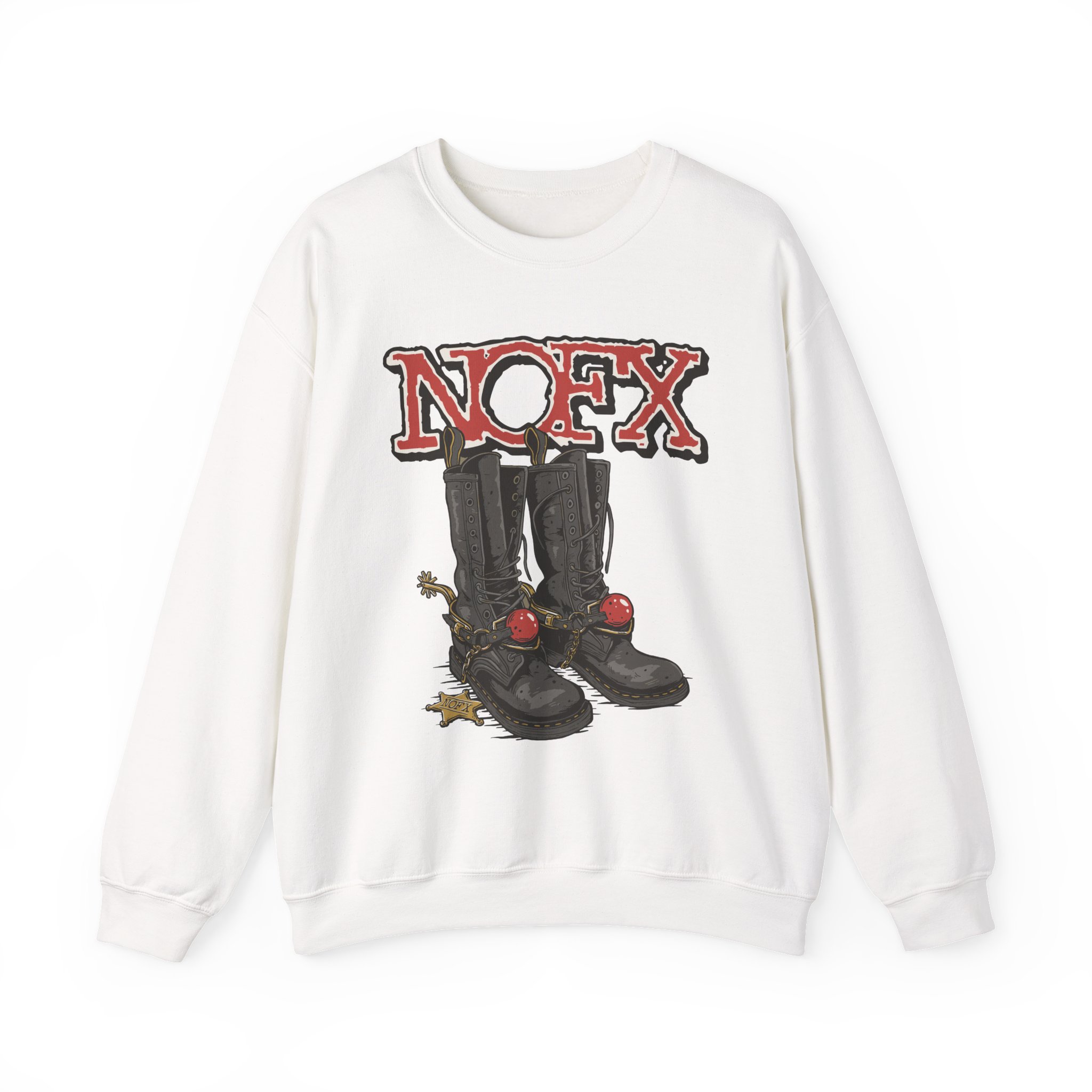 Nofx Boots Unisex Heavy Blendâ„¢ Crewneck Sweatshirt