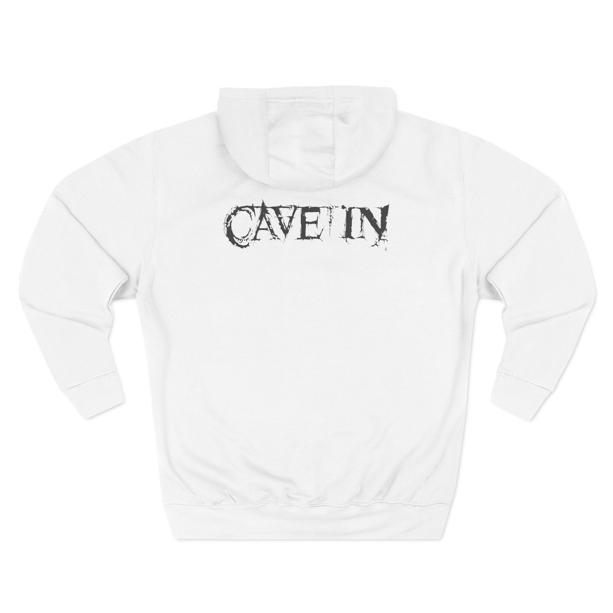 Cave in Satellite: Blackened Three-Panel Fleece Hoodie