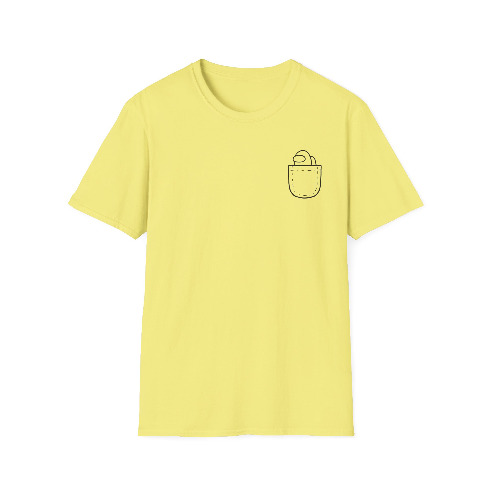 Among Us Mini Crewmate Pocket Unisex Softstyle T-Shirt