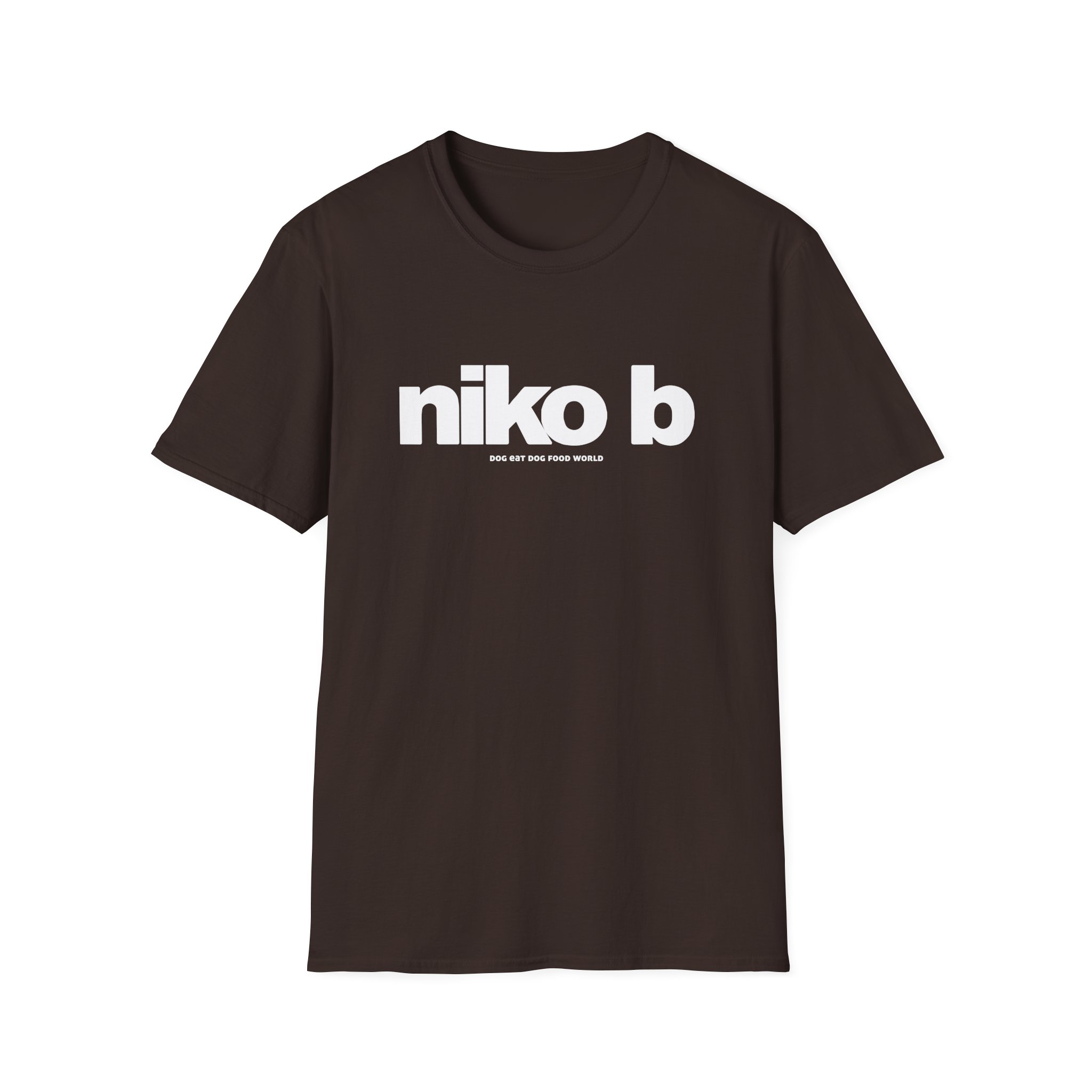 Niko B Dog Eat Dog Food World Unisex Softstyle T-shirt