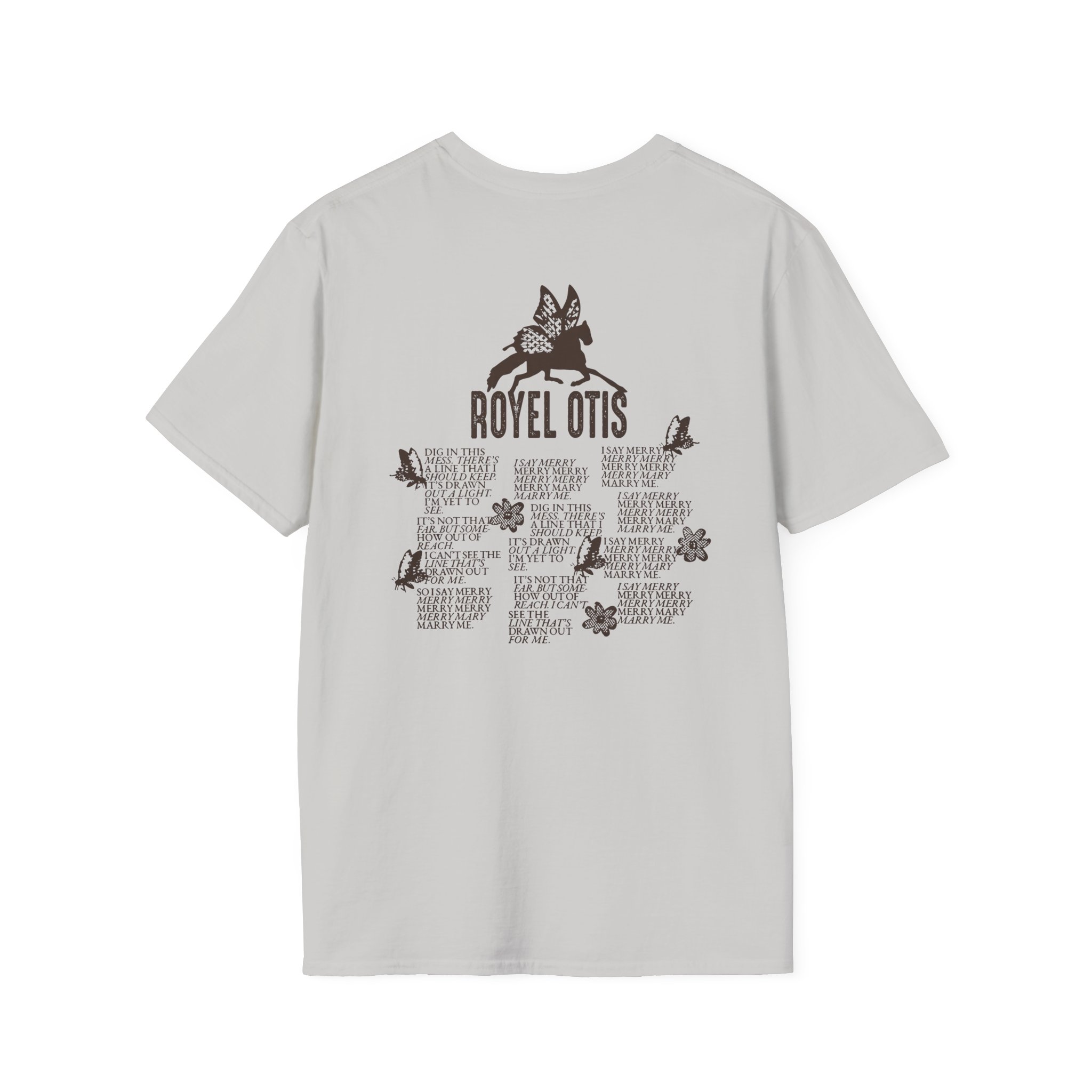 Royel Otis Mary Marry Me Faded Powder Unisex Softstyle T-Shirt