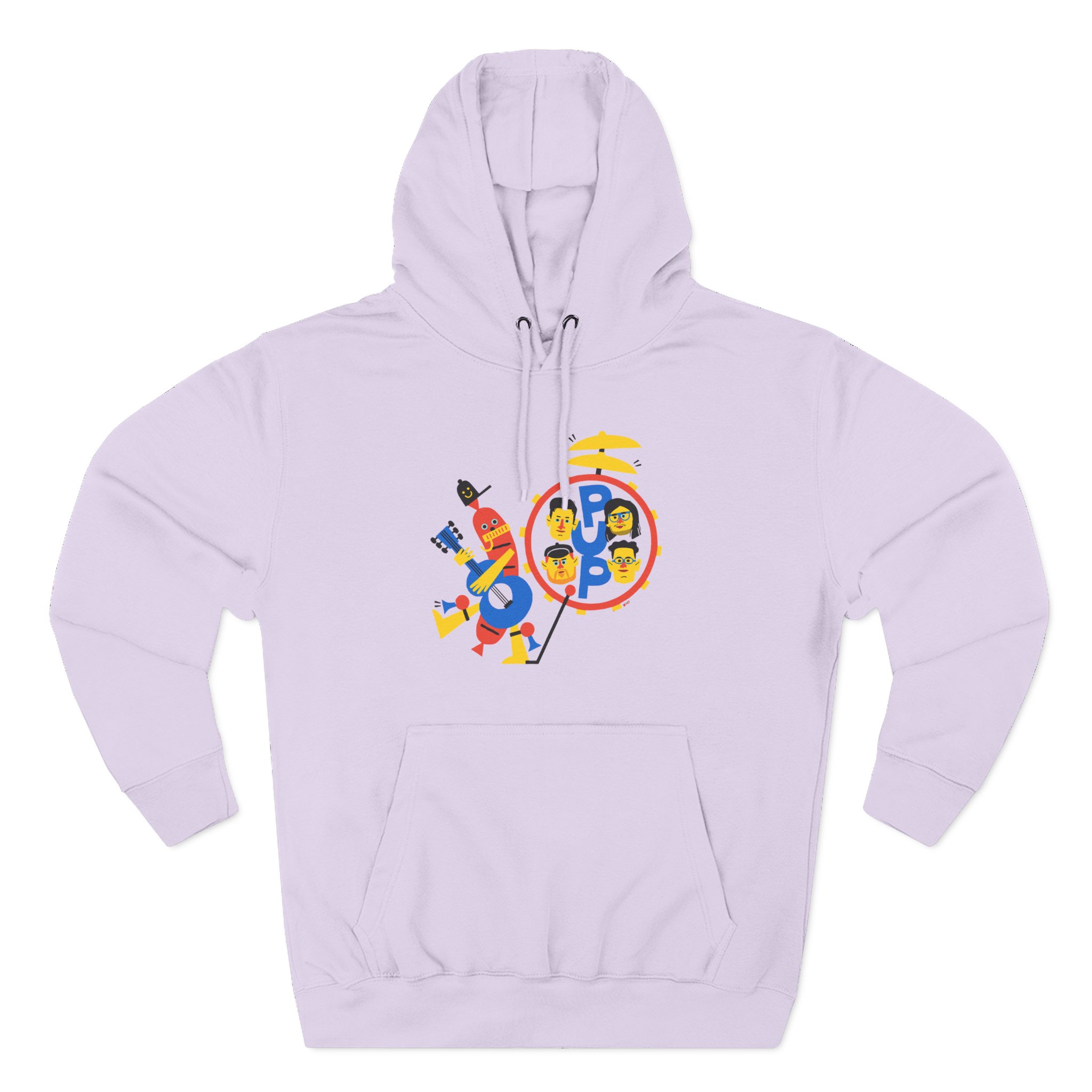 Pup Band of Wiener Three-Panel Fleece Hoodie