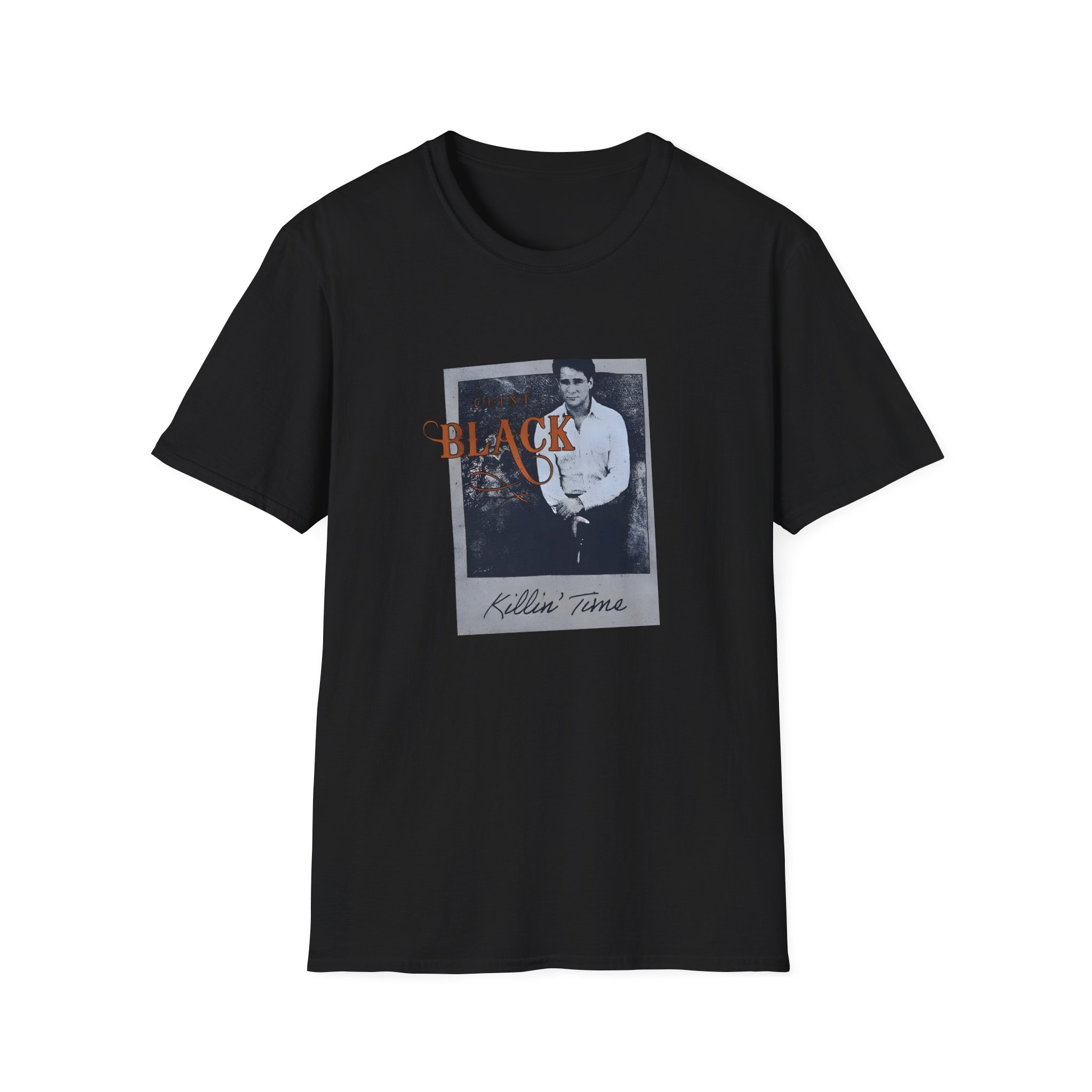 Clint Black Polaroid Photo Unisex Softstyle T-Shirt