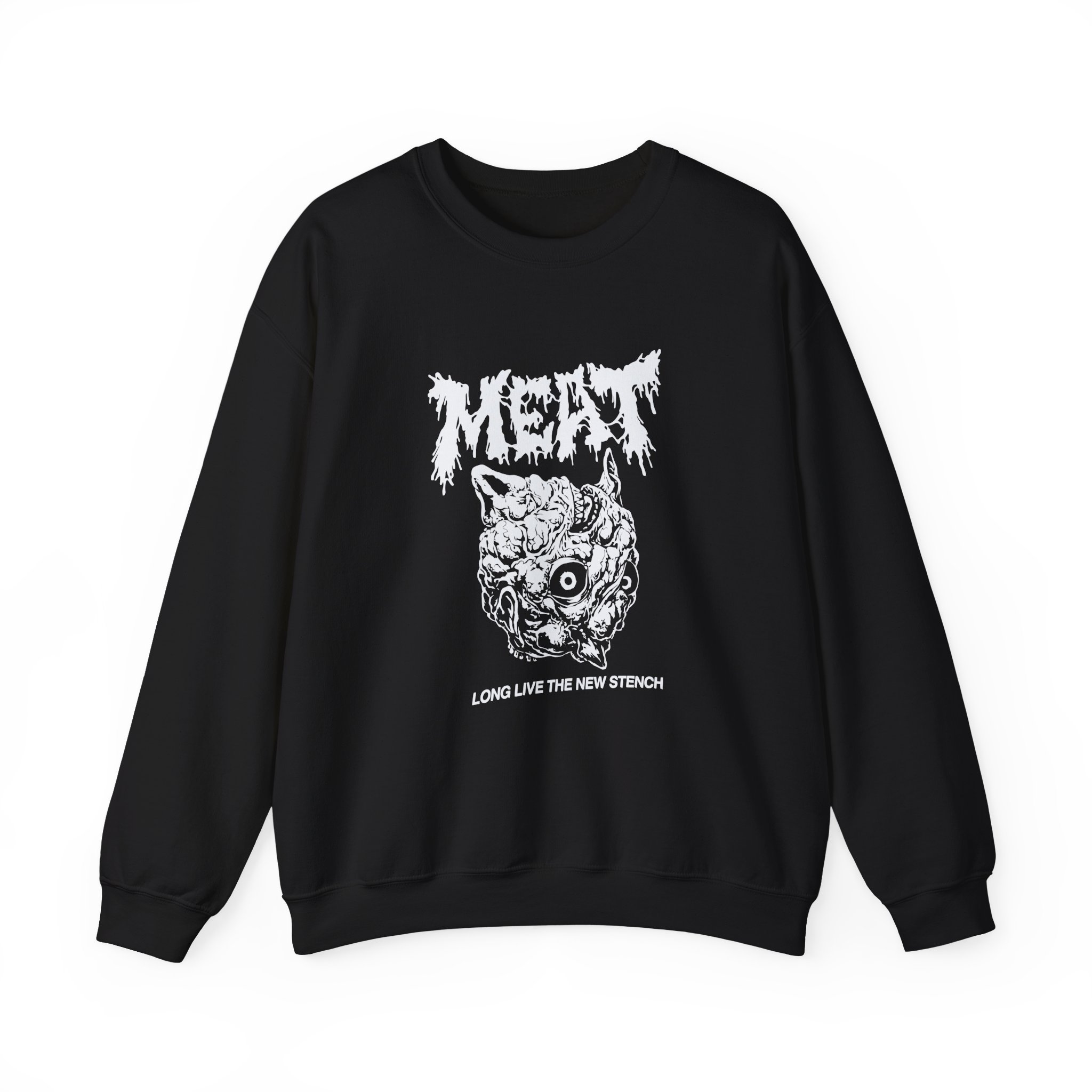 Meatcanyon Long Live the New Stench Unisex Heavy Blendâ„¢ Crewneck Sweatshirt