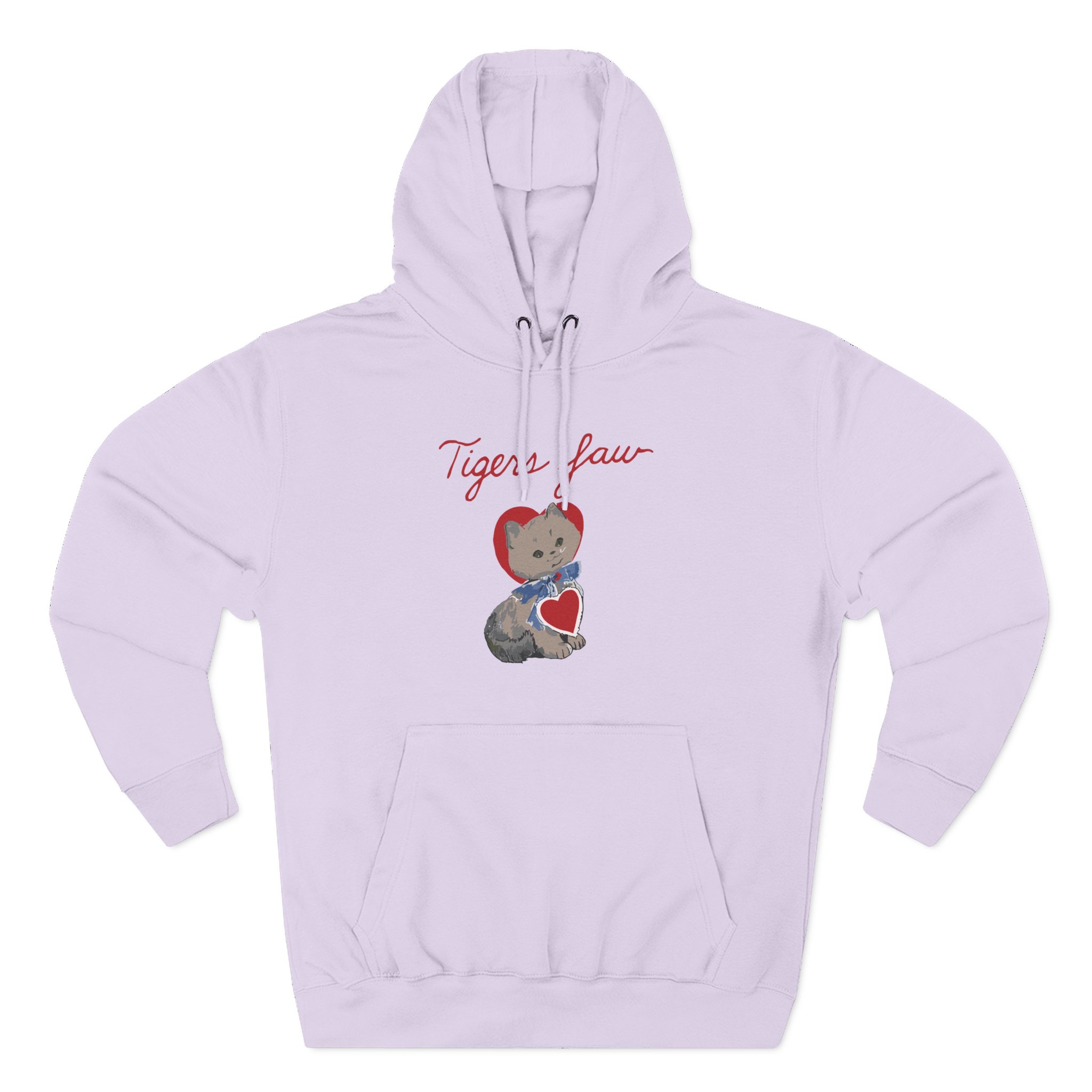 Tigers Jaw kitty baby Three-Panel Fleece Hoodie