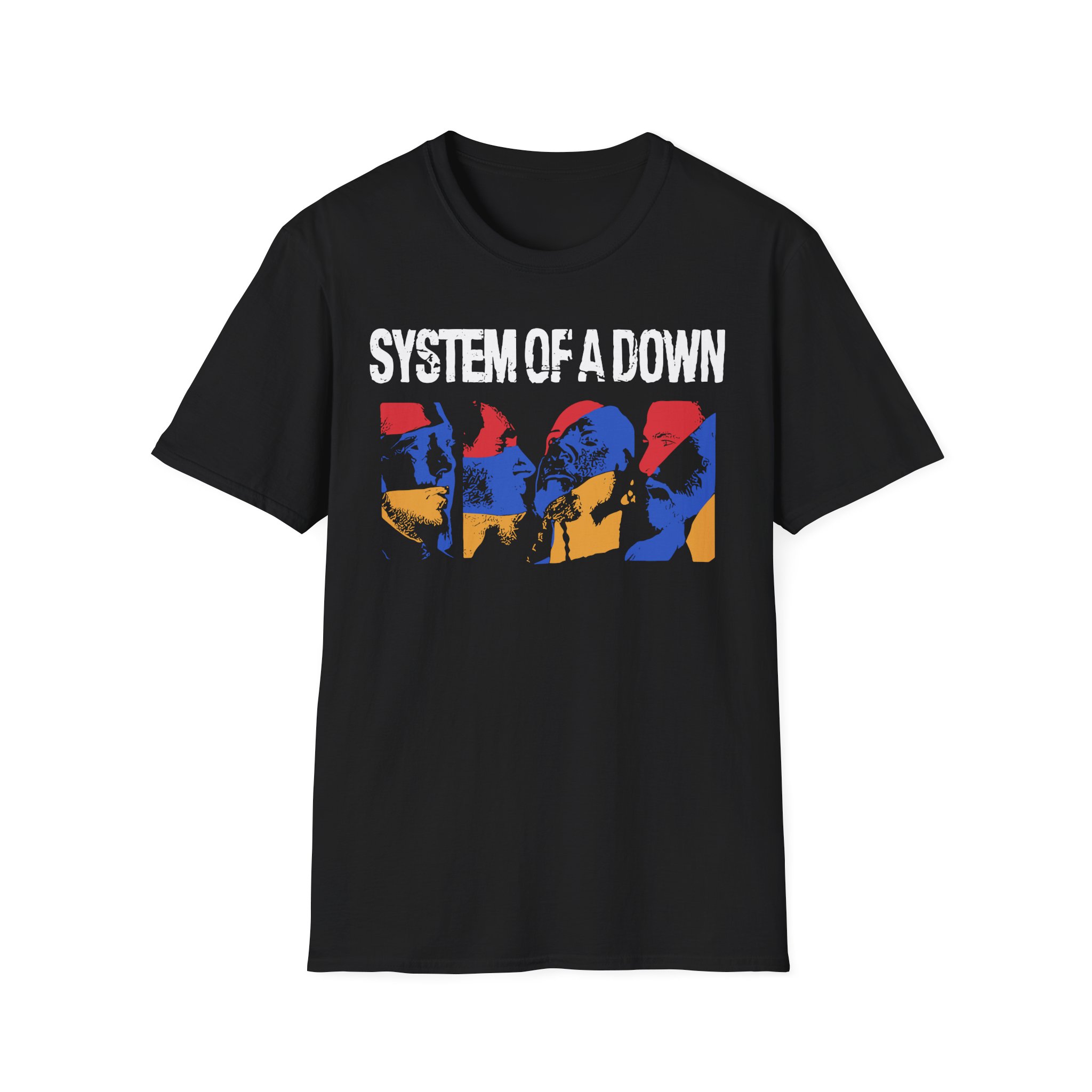 System of a Down Photo Collage Unisex Softstyle T-Shirt