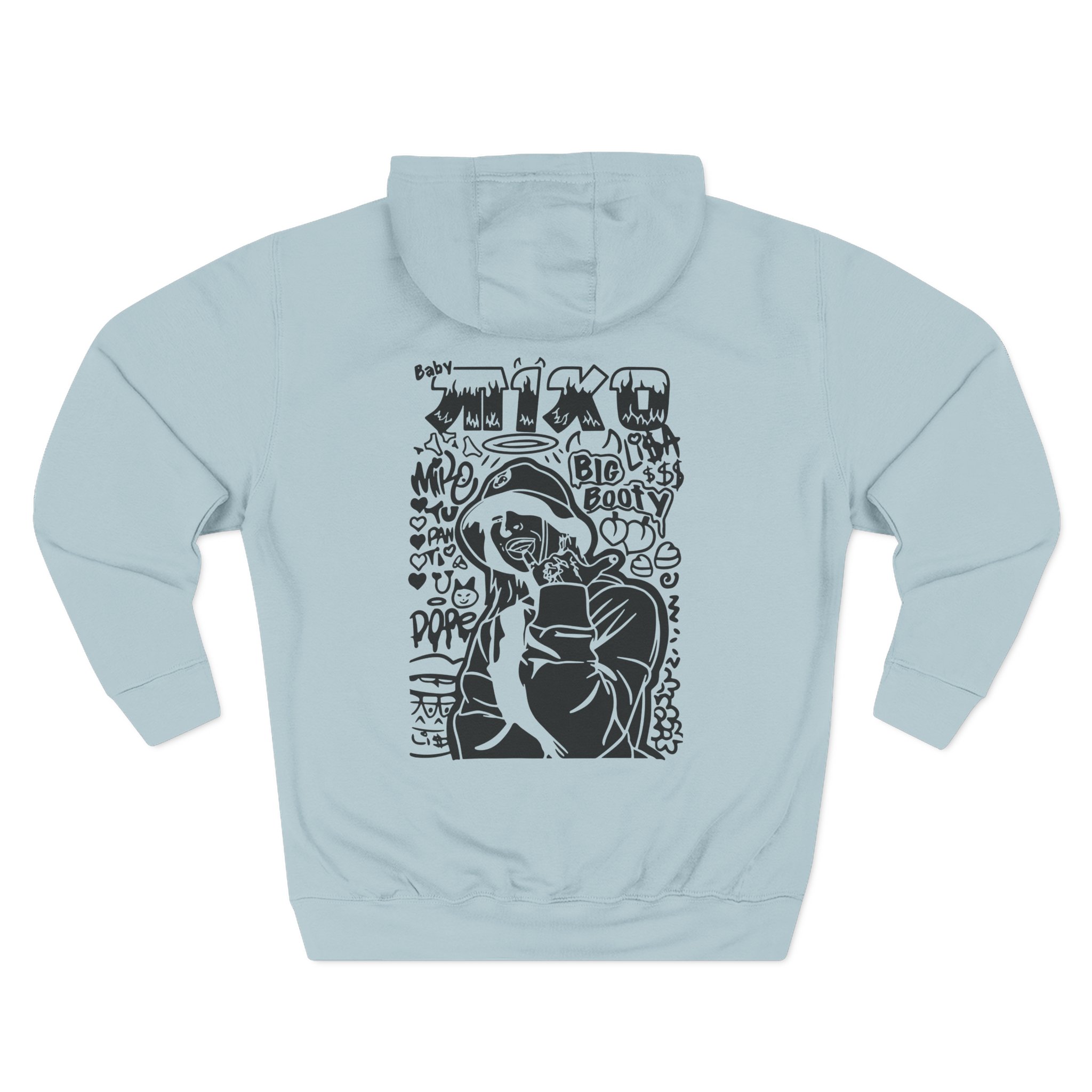 Young Miko Three-Panel Fleece Hoodie