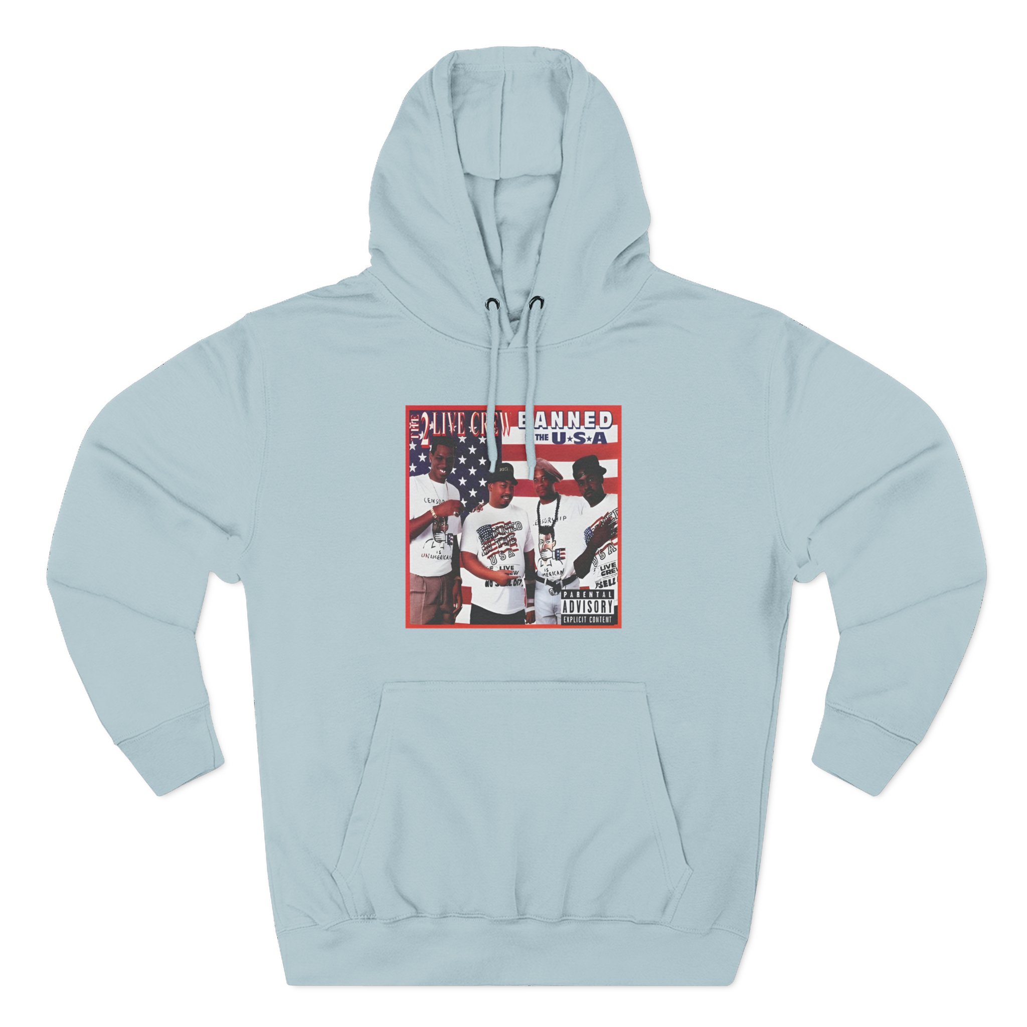 2 Live Crew Banned in the Usa Three-Panel Fleece Hoodie