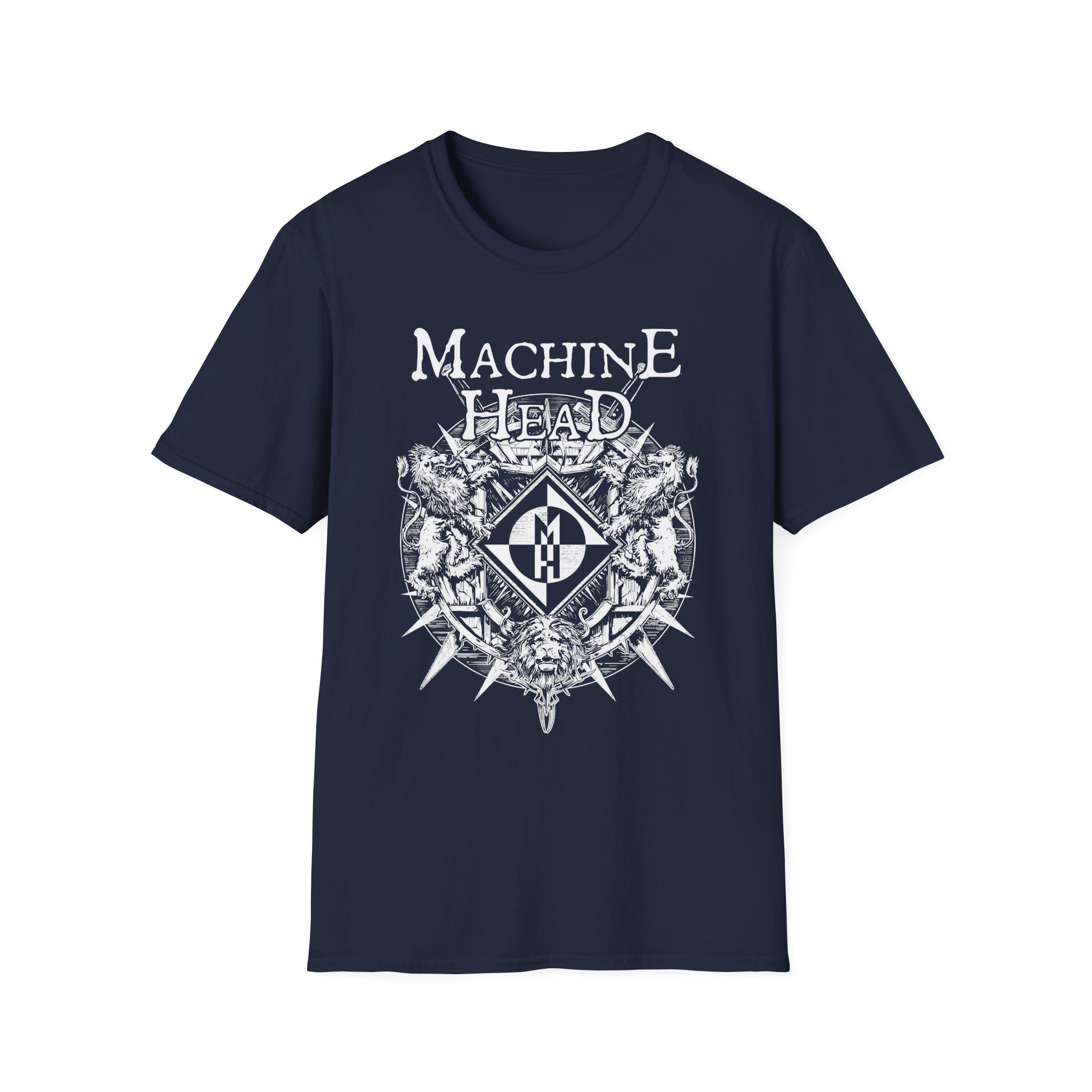Machine Head Lion Crest Unisex Softstyle T-Shirt