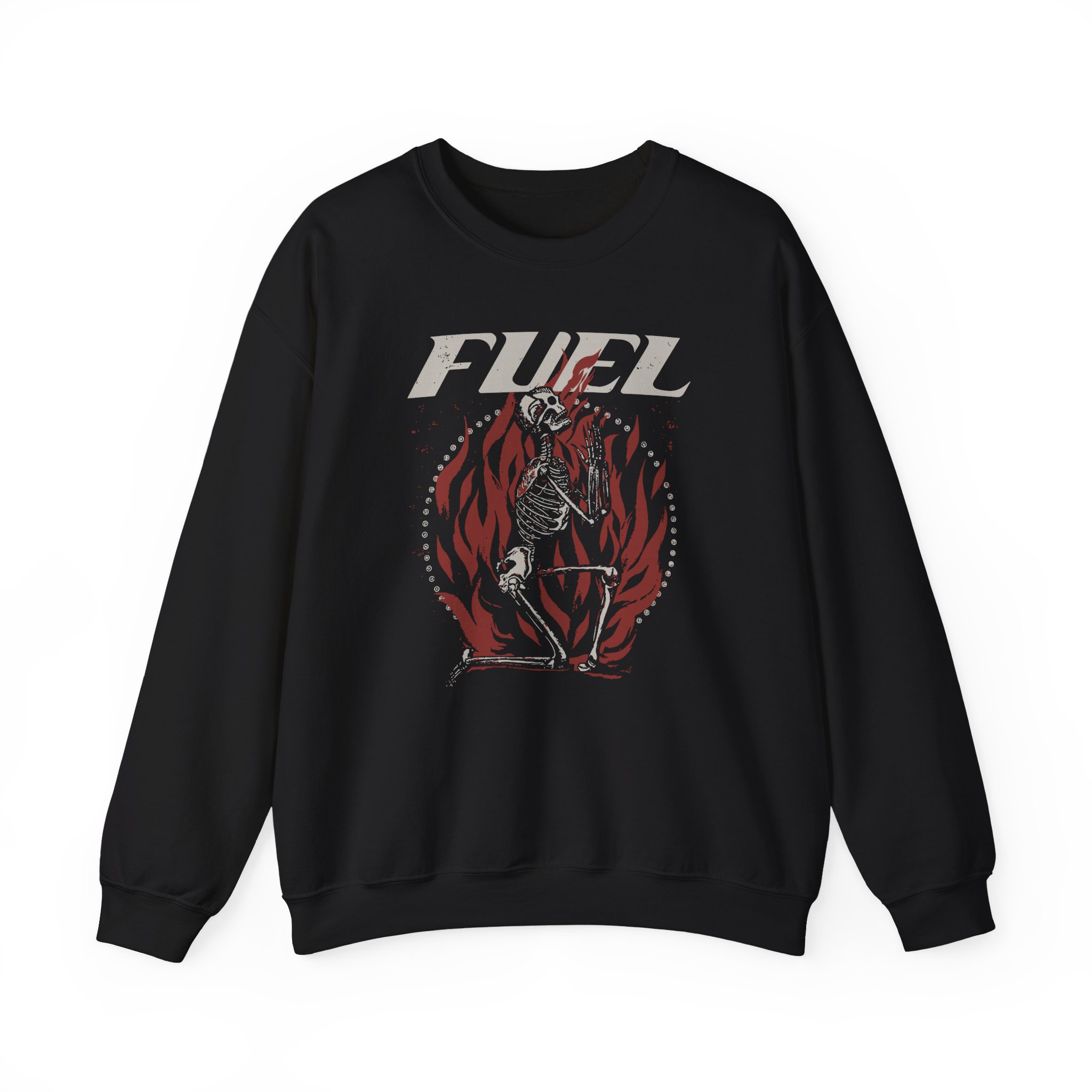 Fuel Camo "Flame Prayer" Unisex Heavy Blendâ„¢ Crewneck Sweatshirt