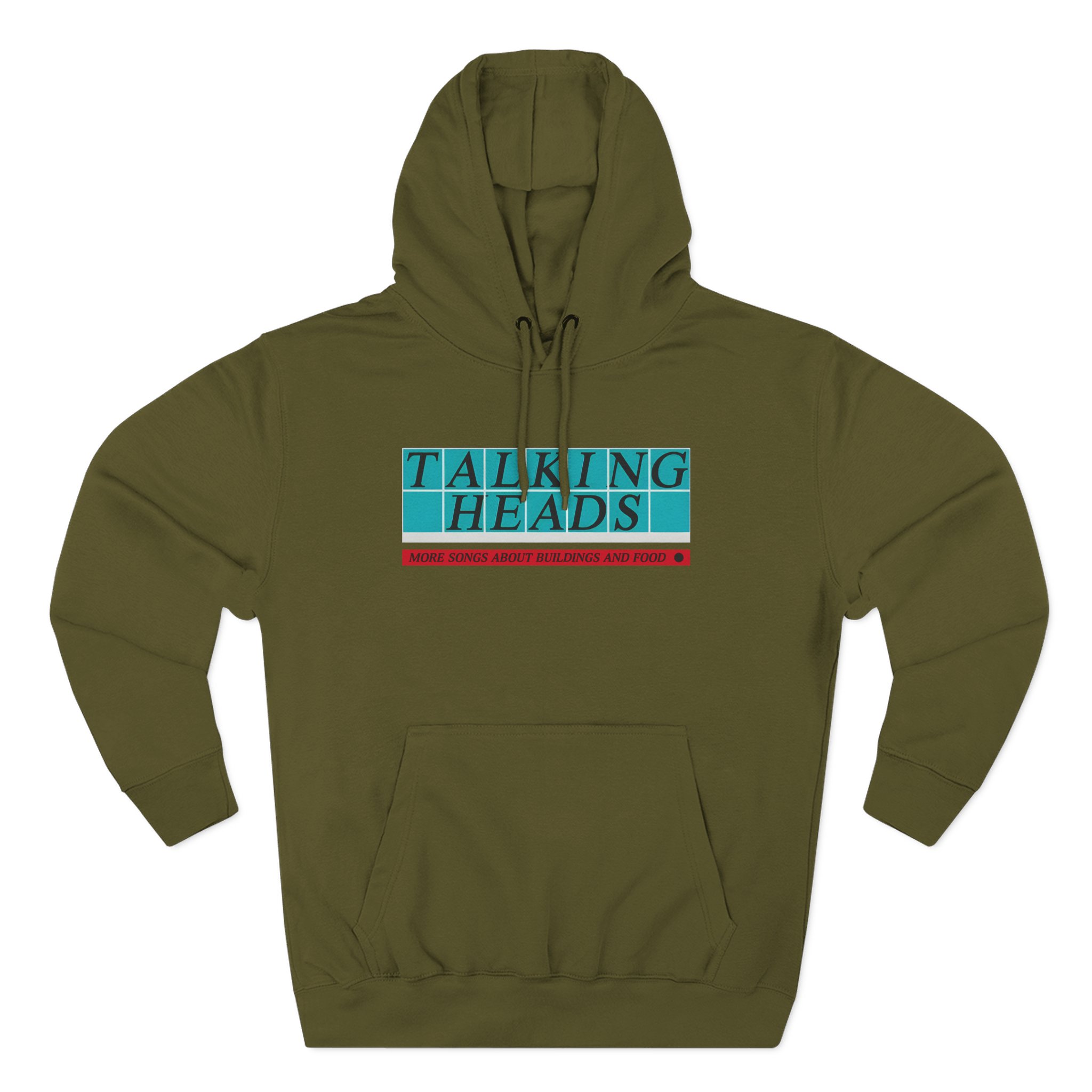 Talking Heads Tiled Logo Three-Panel Fleece Hoodie