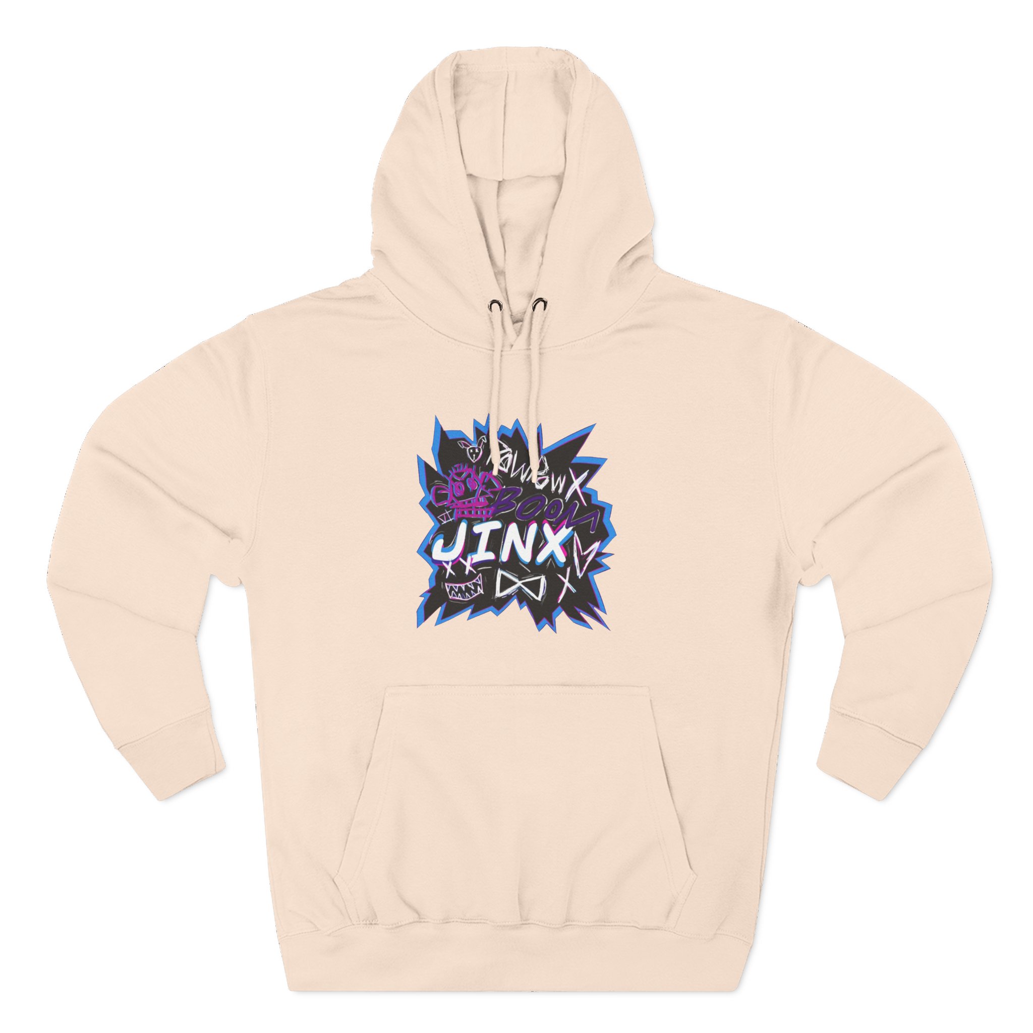 Jinx Three-Panel Fleece Hoodie