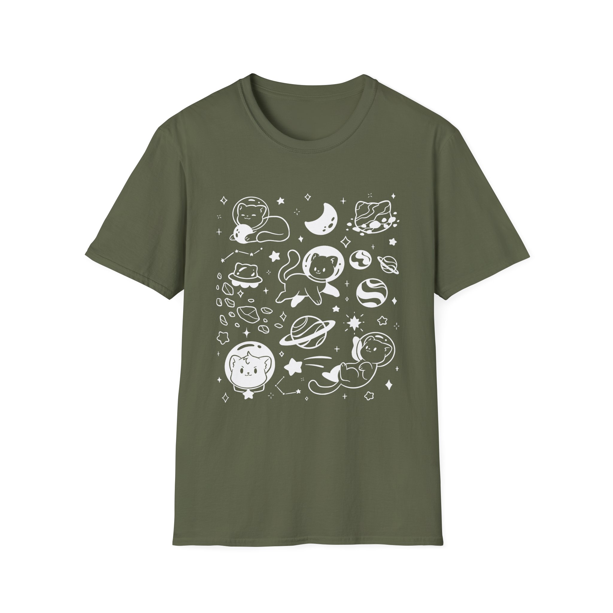 Shubble Space Cats Unisex Softstyle T-Shirt
