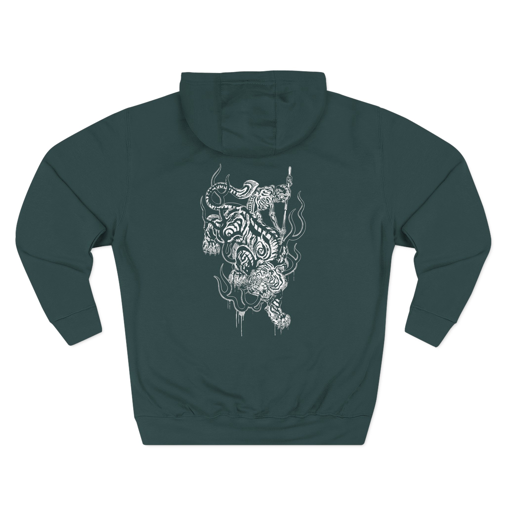 Malevolence Tiger Three-Panel Fleece Hoodie