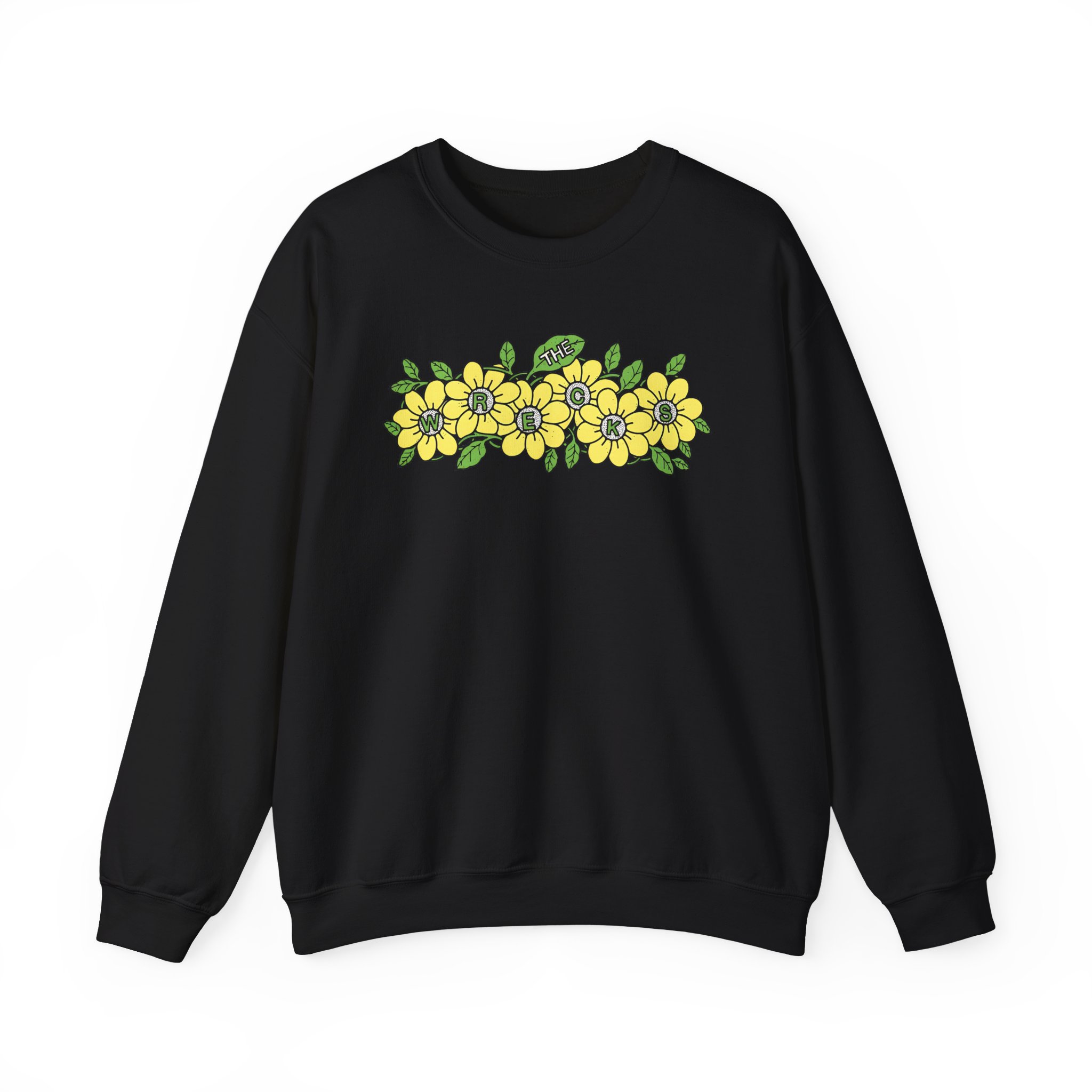 The Wrecks Flower Unisex Heavy Blendâ„¢ Crewneck Sweatshirt