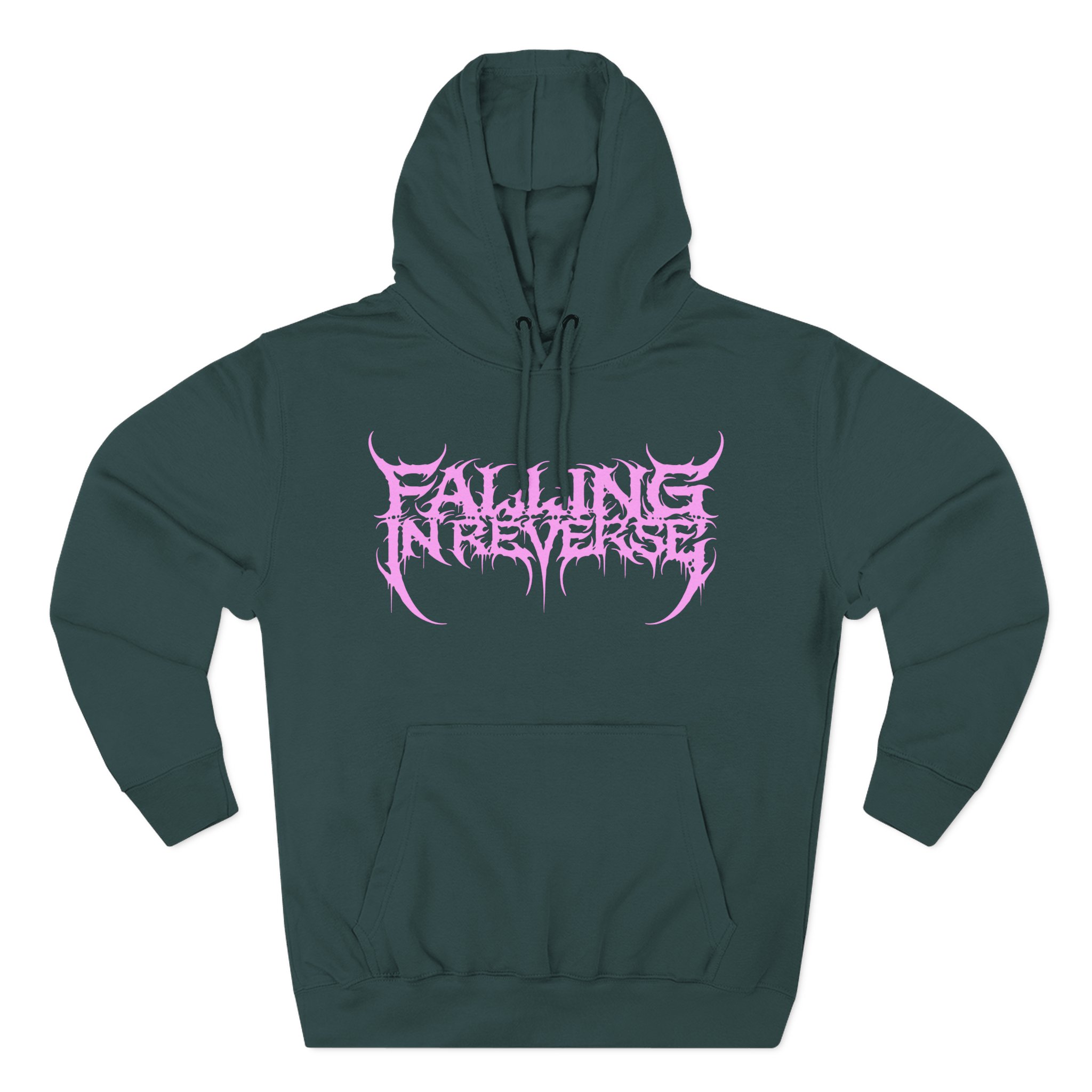 Falling in Reverse Popular Monster Text Three-Panel Fleece Hoodie