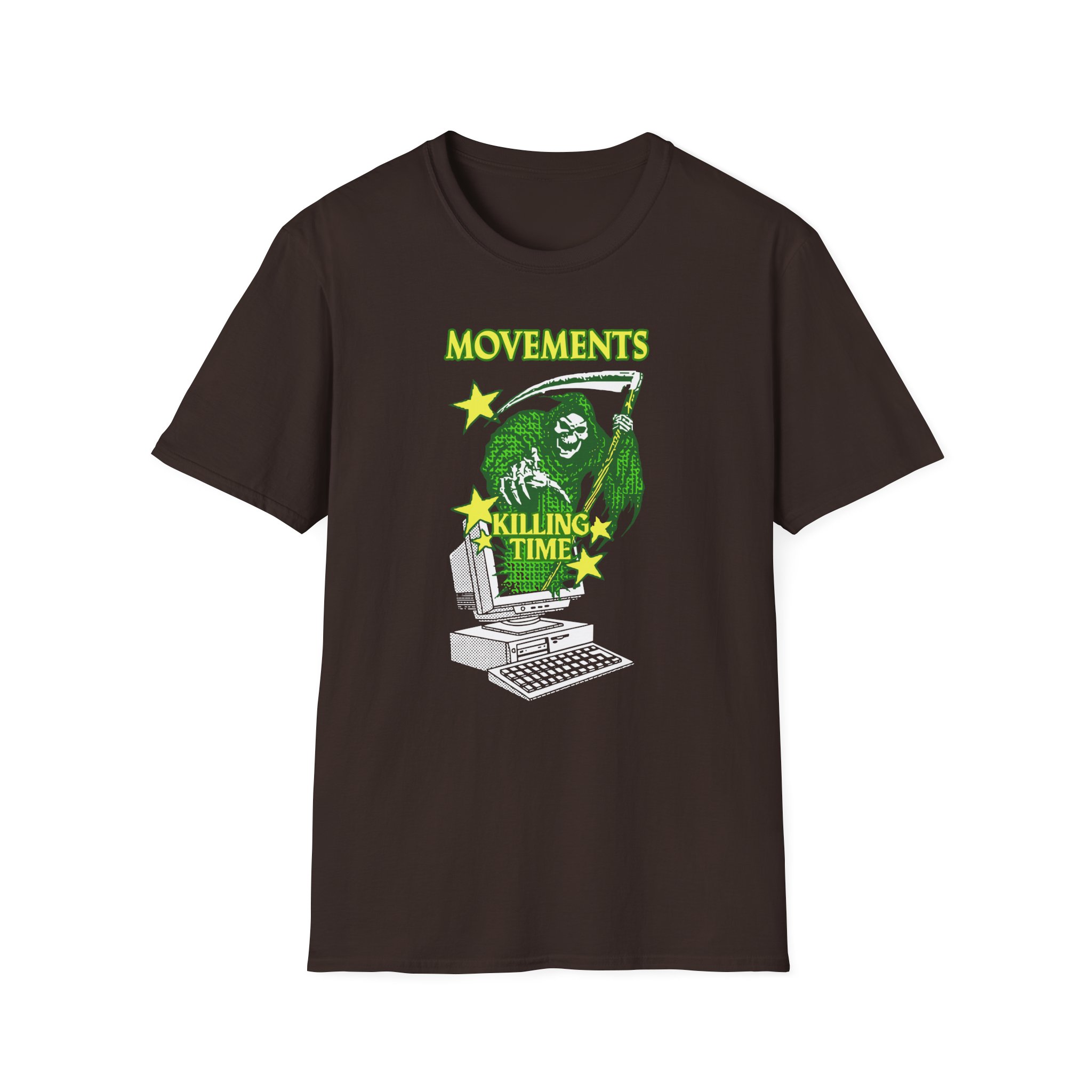 Movements Killing Time Grim Reaper Unisex Softstyle T-Shirt