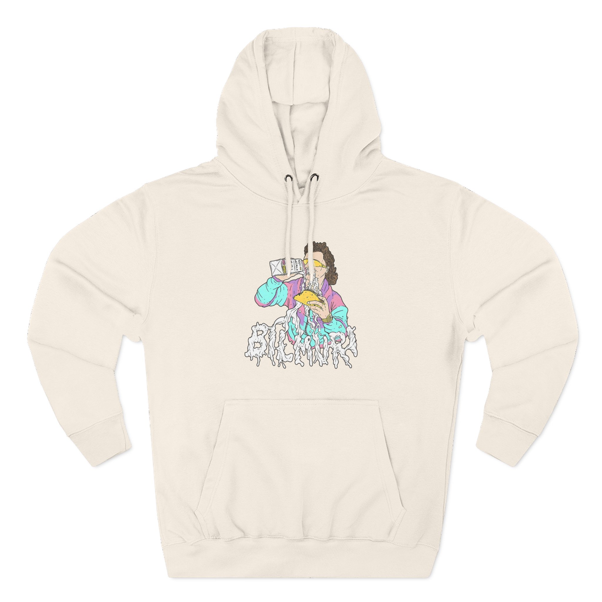 Bilmuri Three-Panel Fleece Hoodie